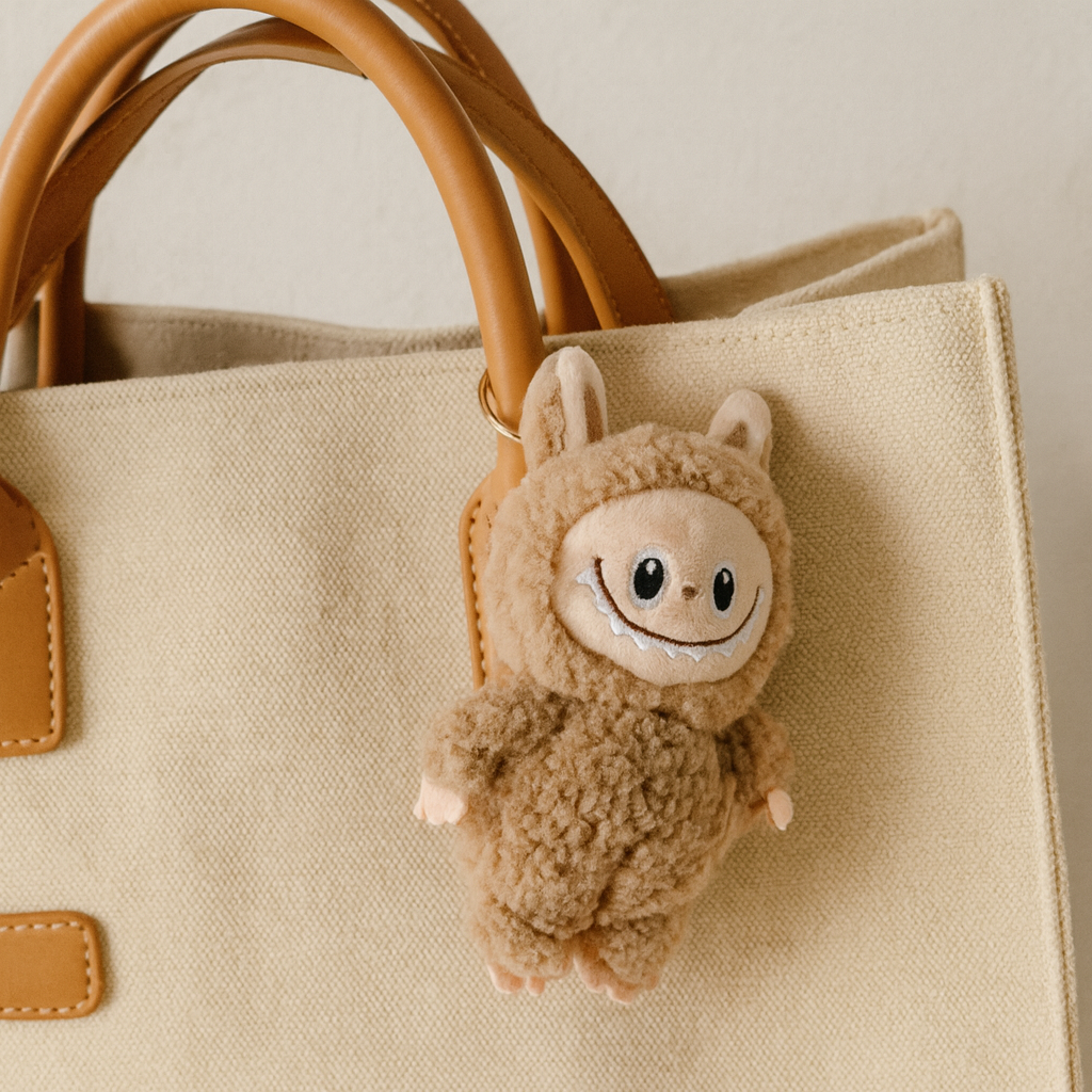 Labubu Teddy Keychain (Brown)