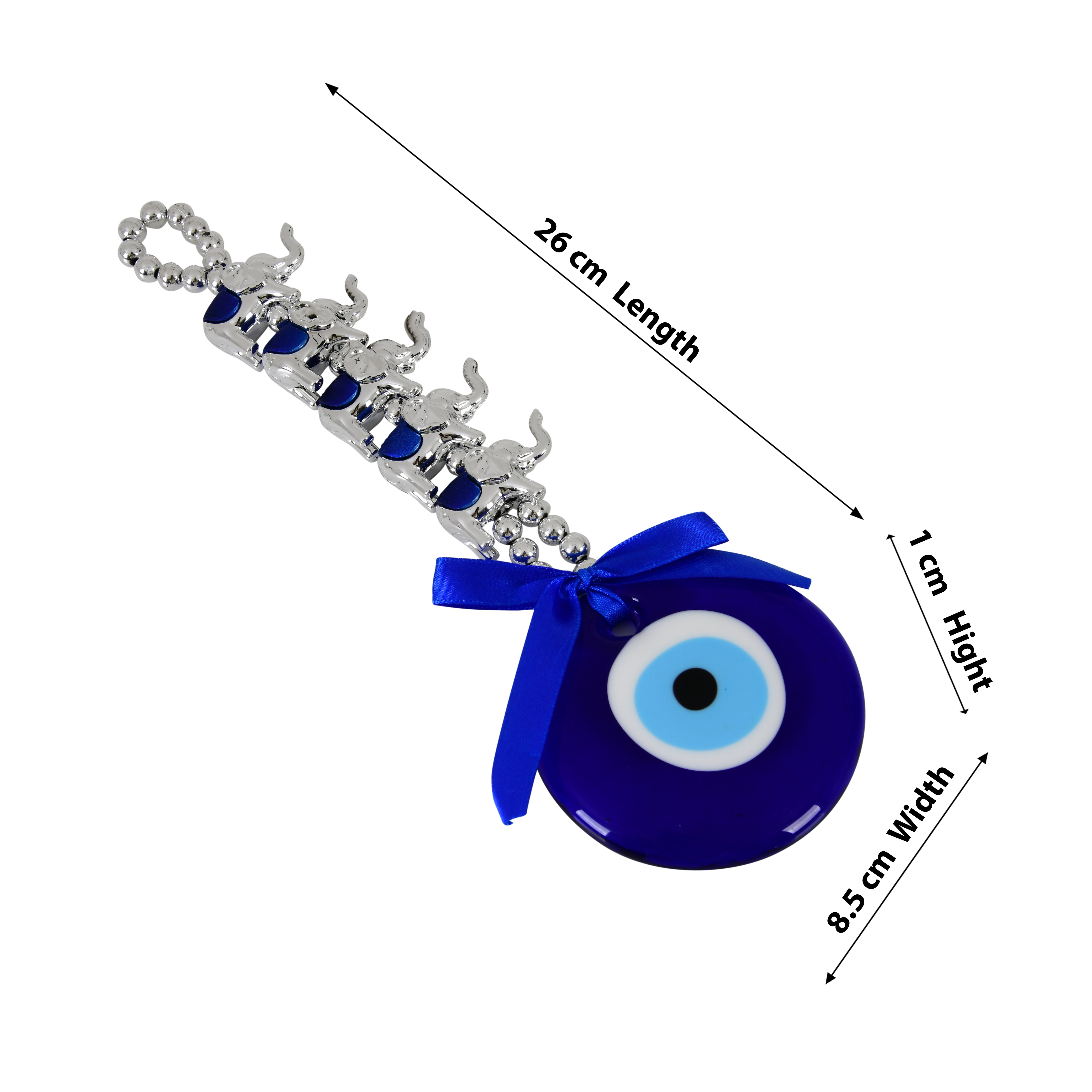 Evil Eye Wall Hanging with Elephant Design