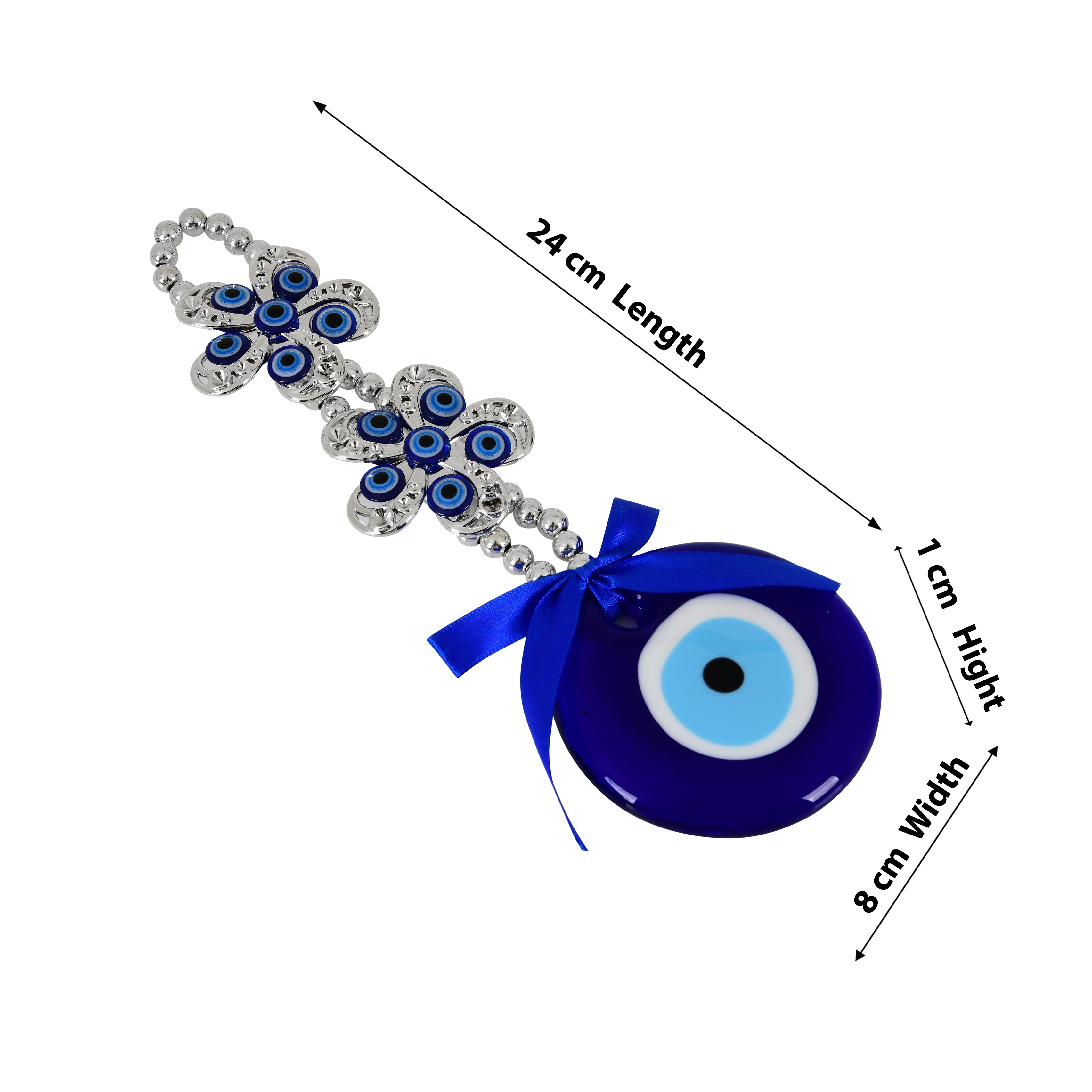 Evil Eye Hanging with Floral Design