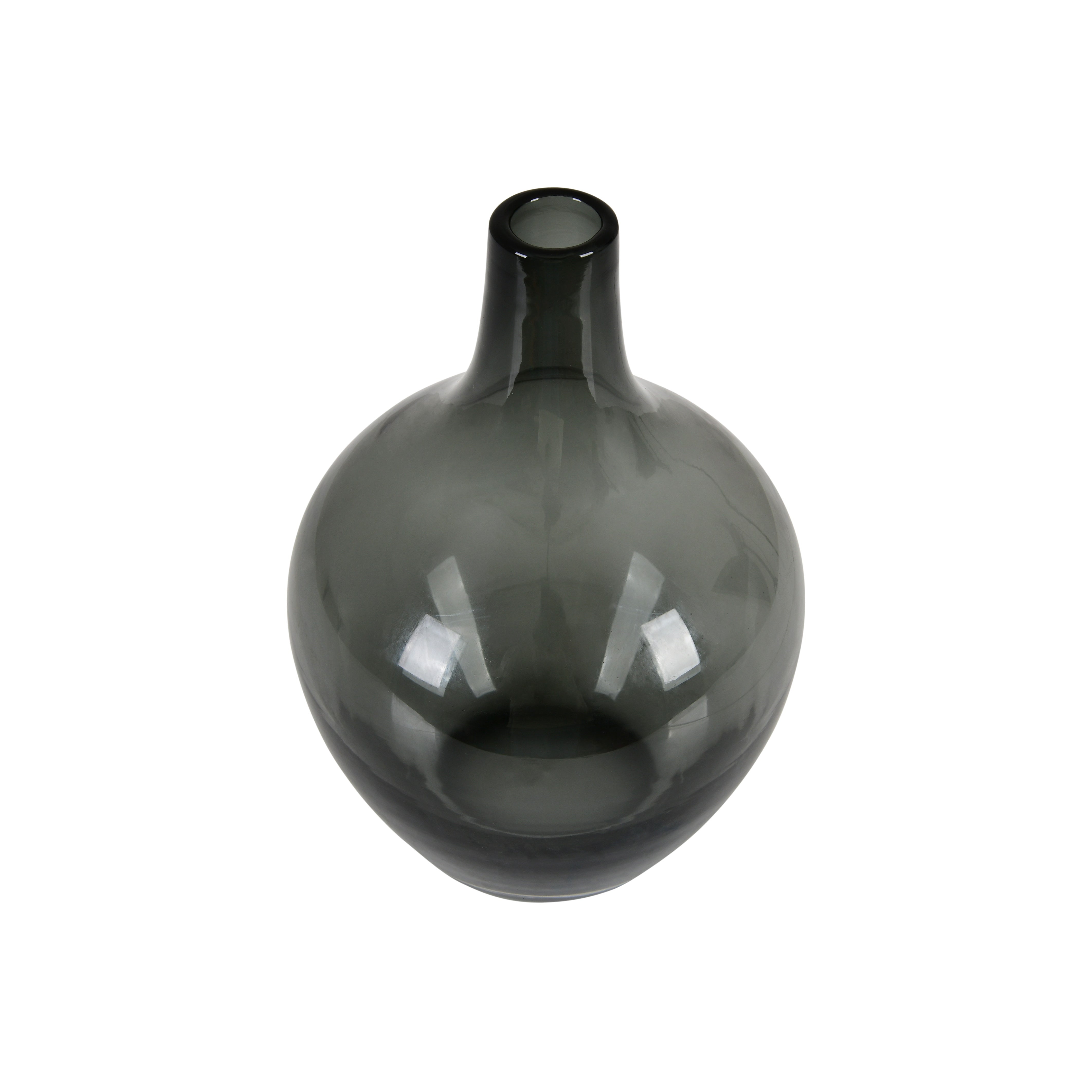Pear-Shaped Glass Vase