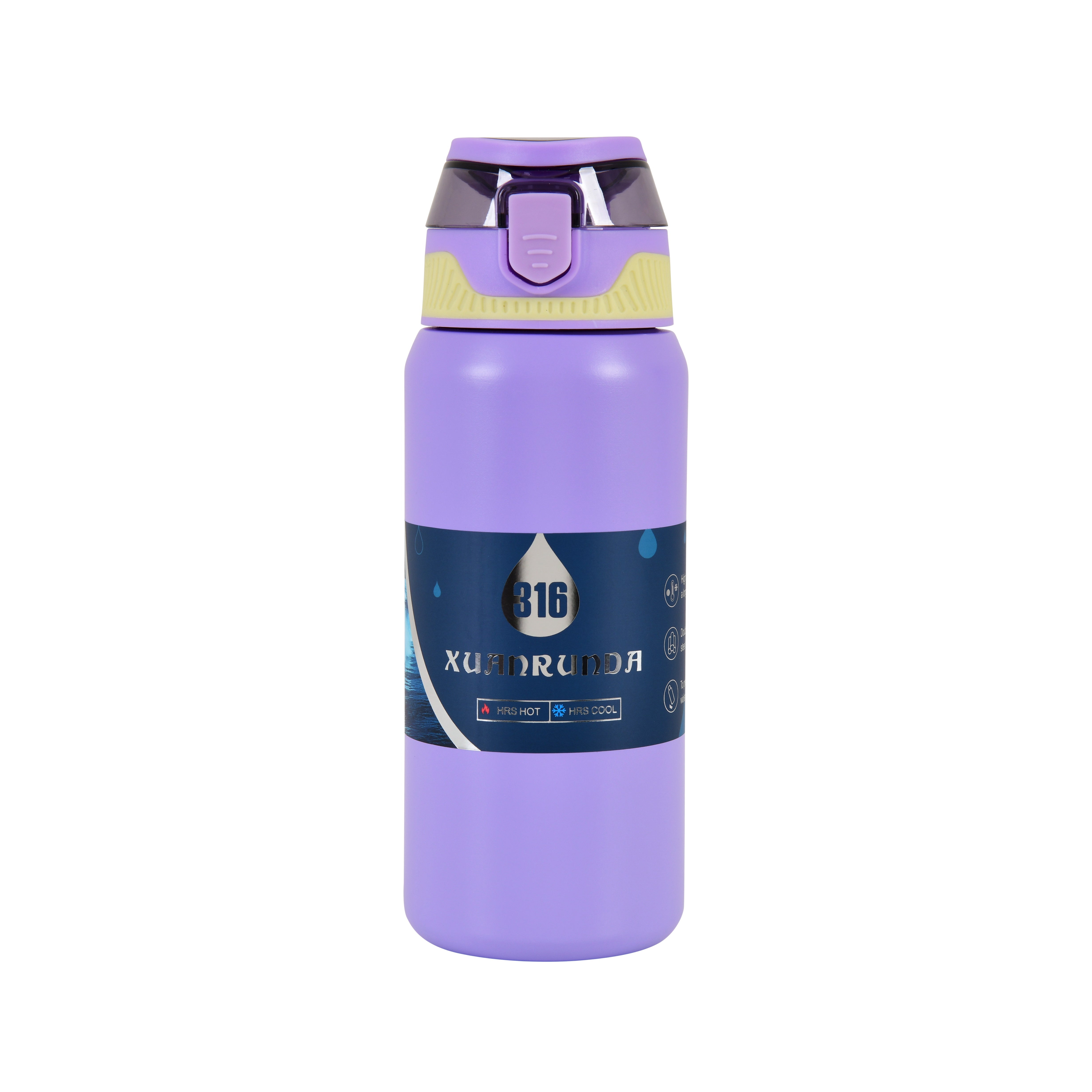 Insulated Sipper Bottle – 850ml (Purple)