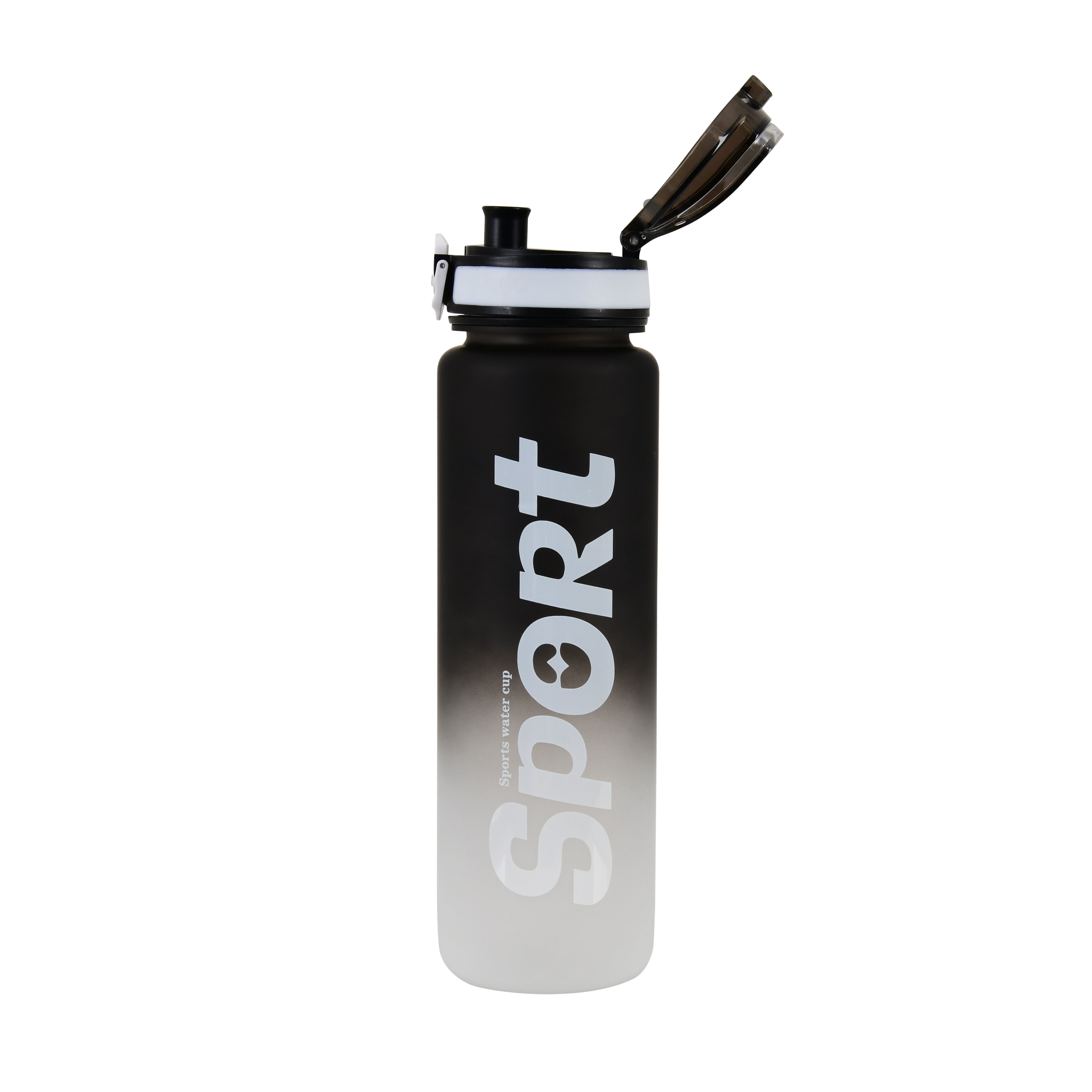 Fitness Water Bottle (Black Grey)