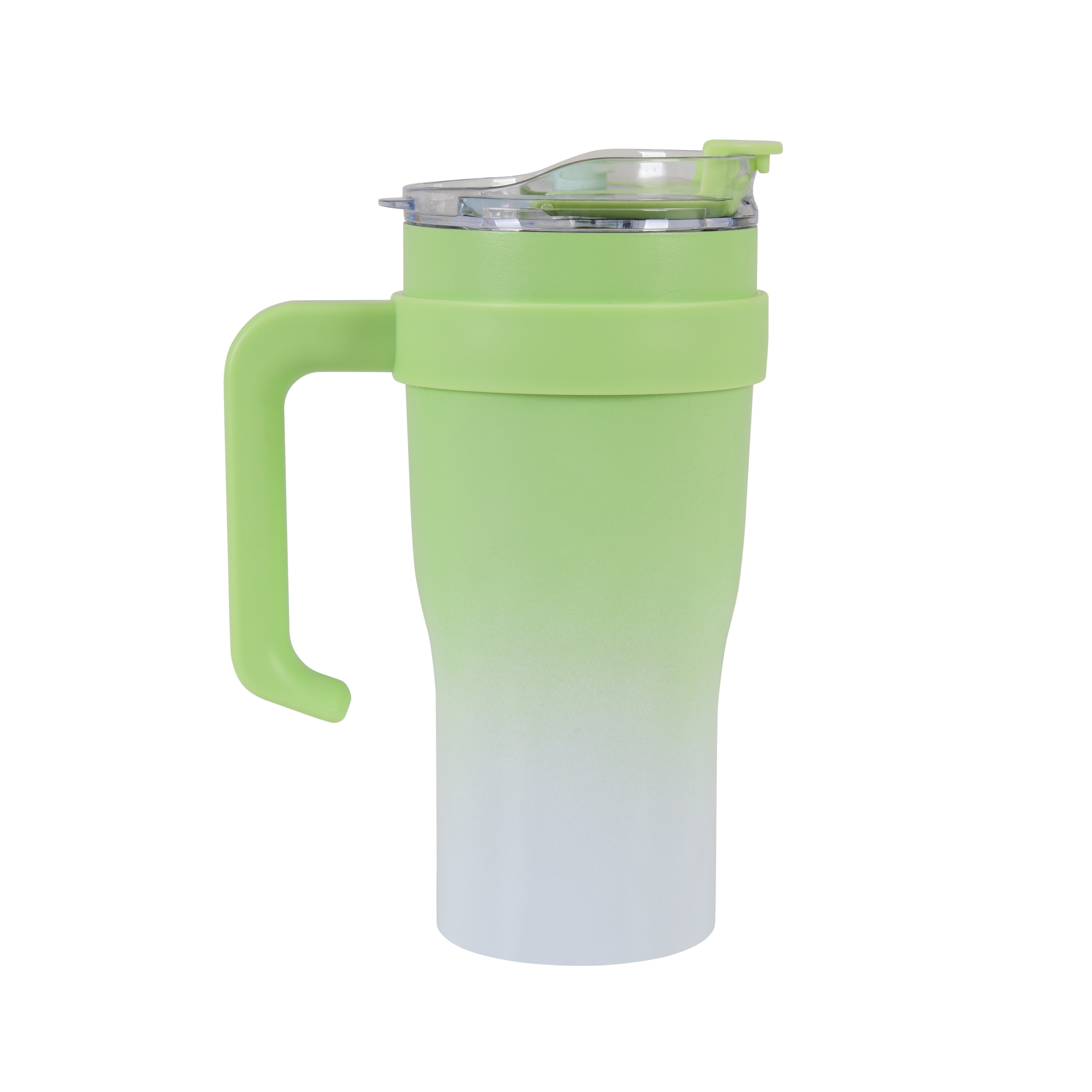 Dual Shades- Stainless Steel Sipper Tumbler (Green White)