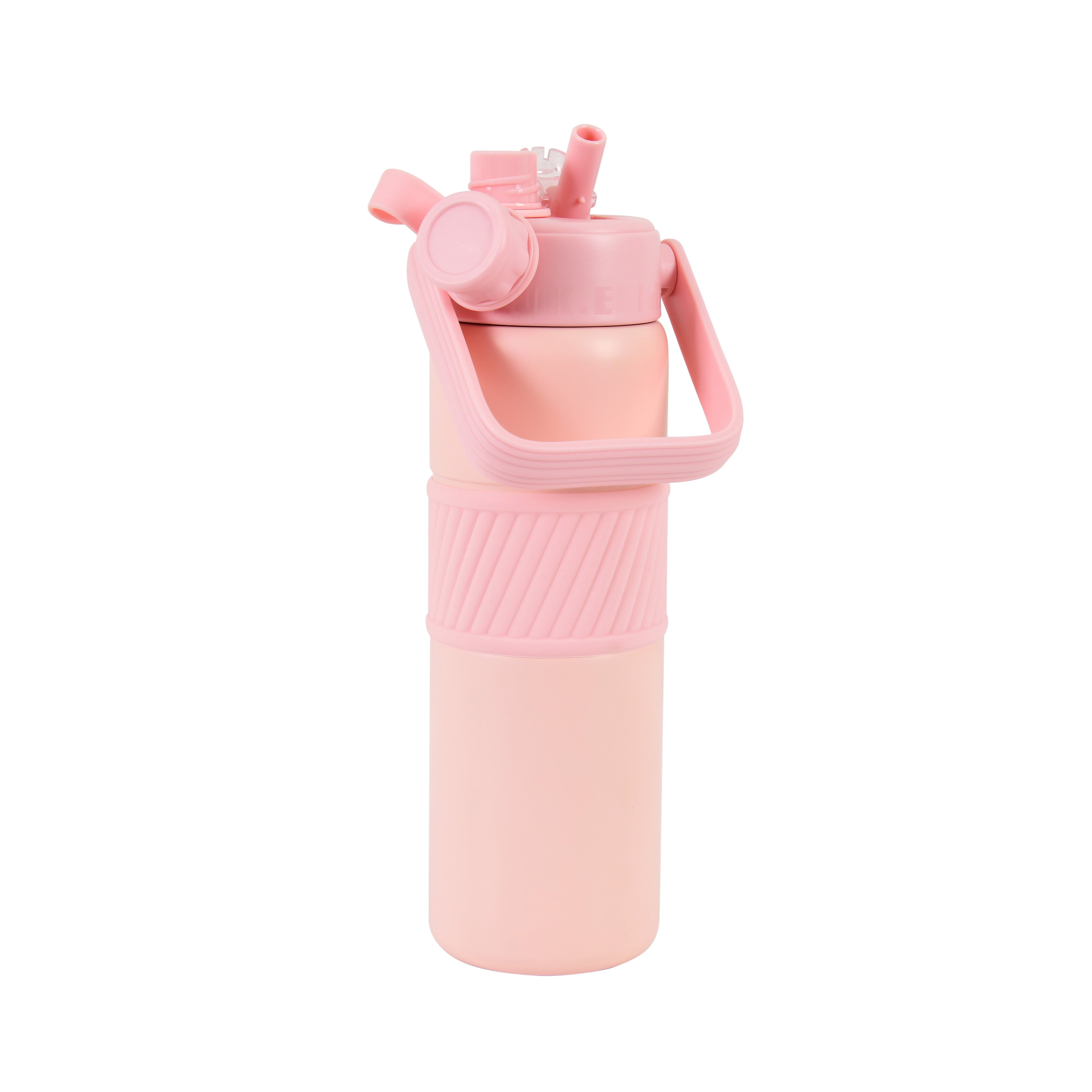 Grip & Go Bottle- Stainless Steel (Pink)