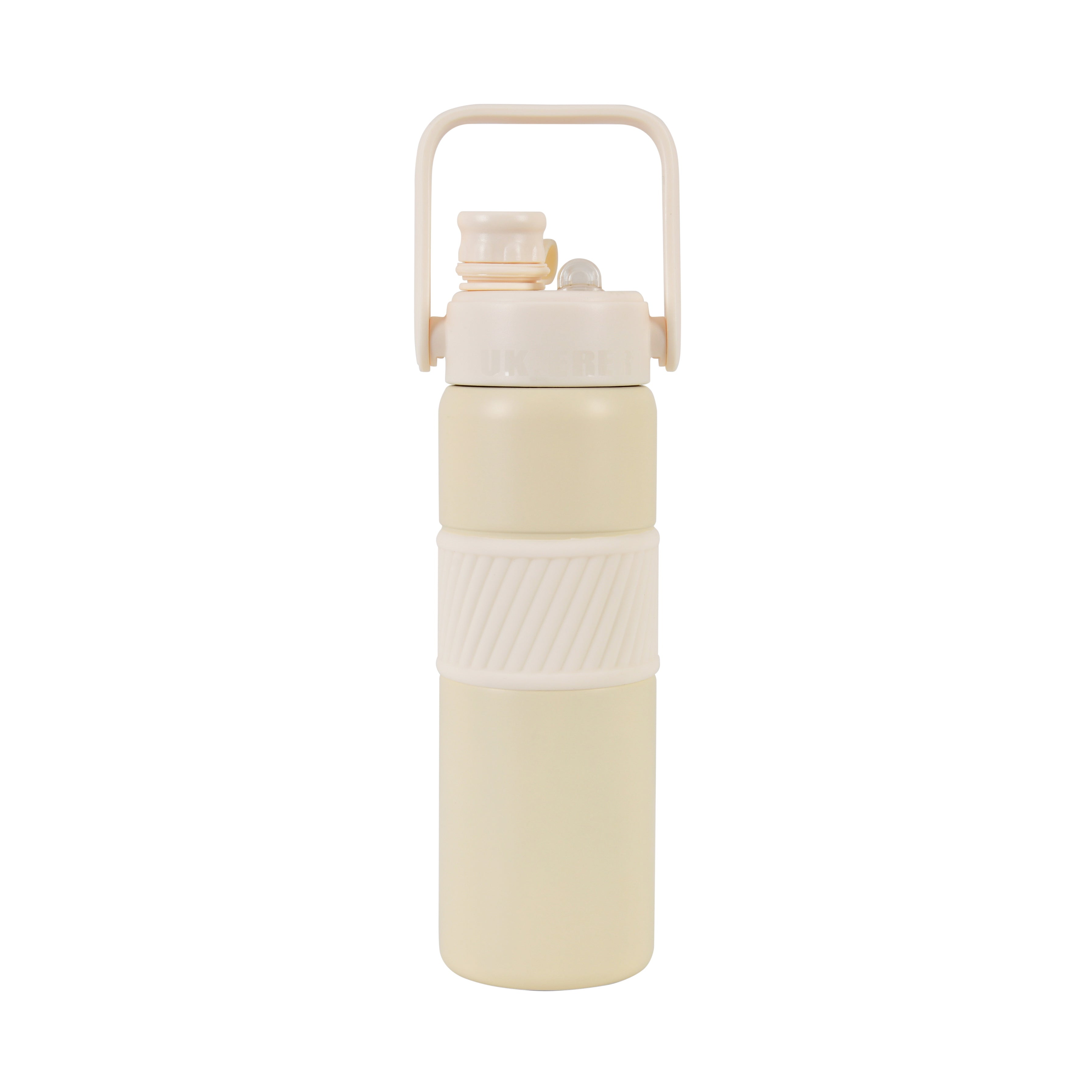 Grip & Go Bottle- Stainless Steel (Cream)