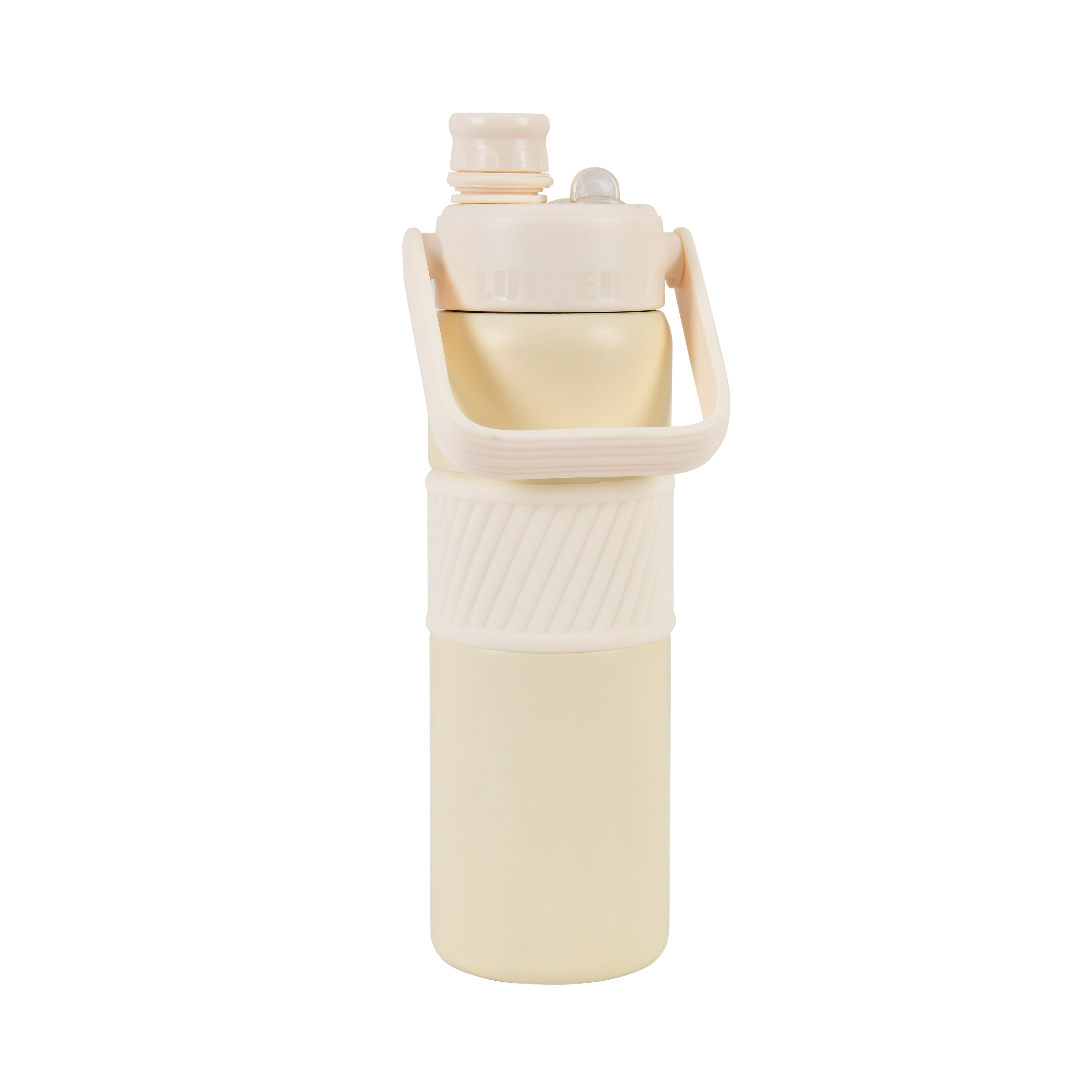 Grip & Go Bottle- Stainless Steel (Cream)