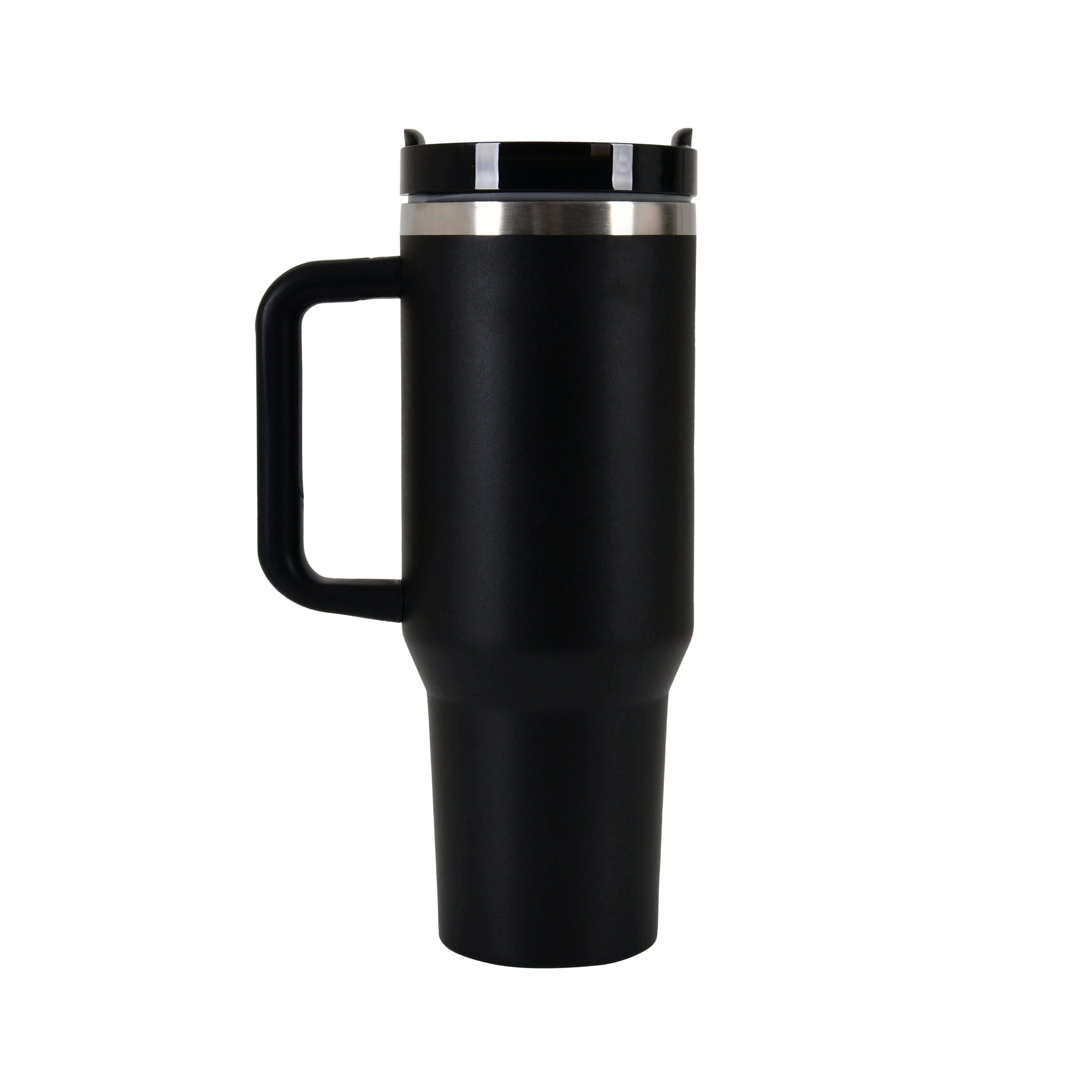 Stainless Steel Vacuum Insulated Tumbler With All Black Colour - 1200ml