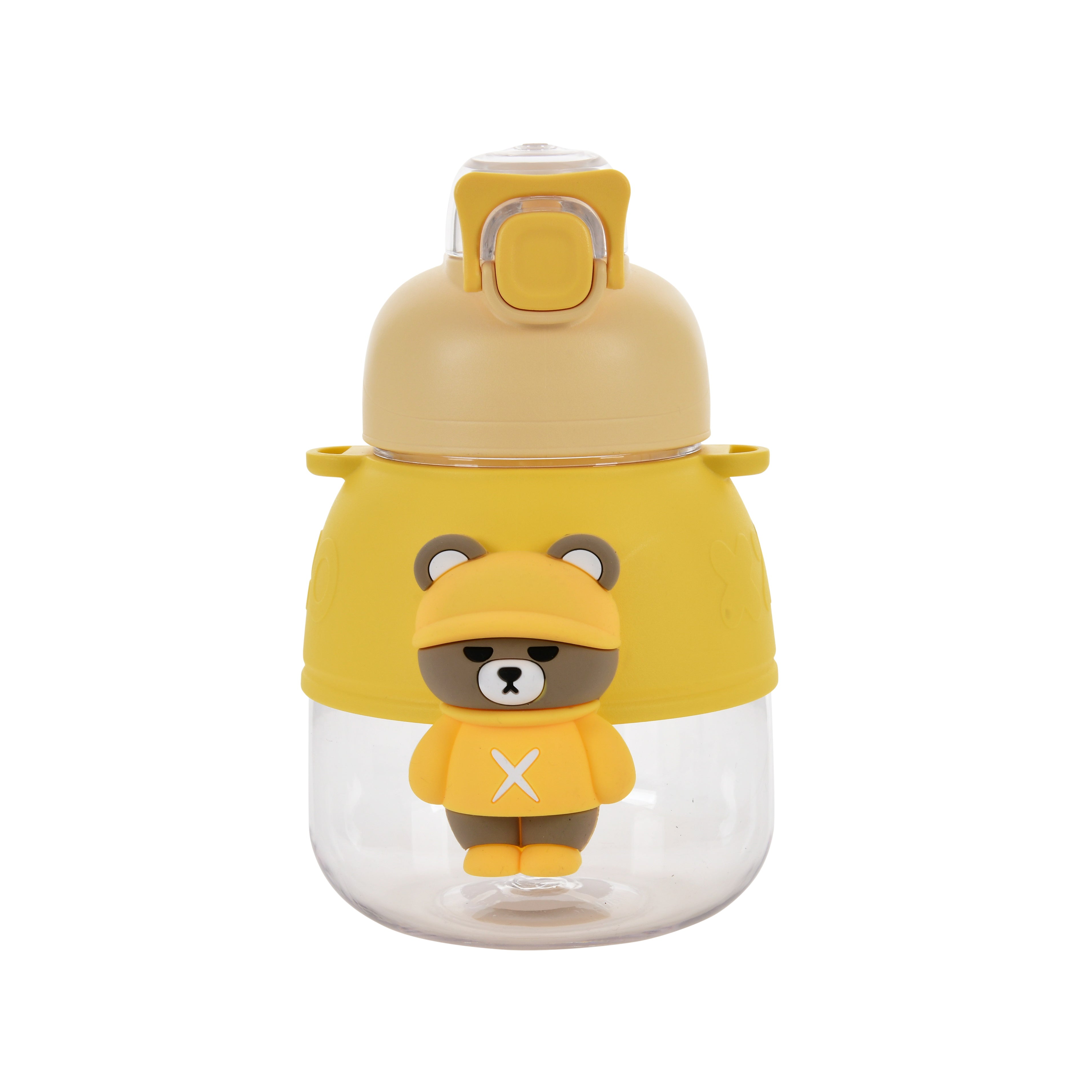 3D Teddy Water Bottle (Yellow)