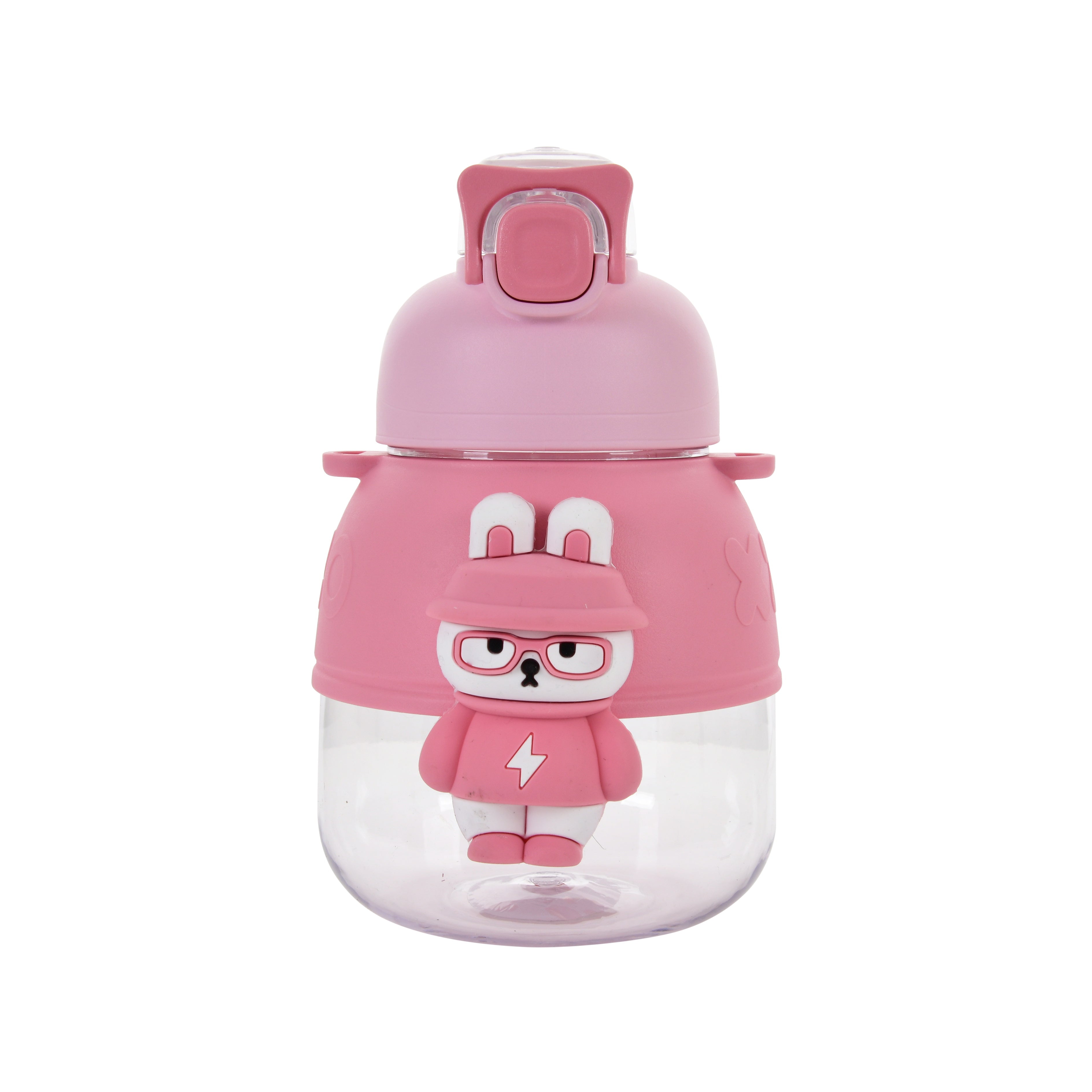 3D Teddy Water Bottle (Pink)