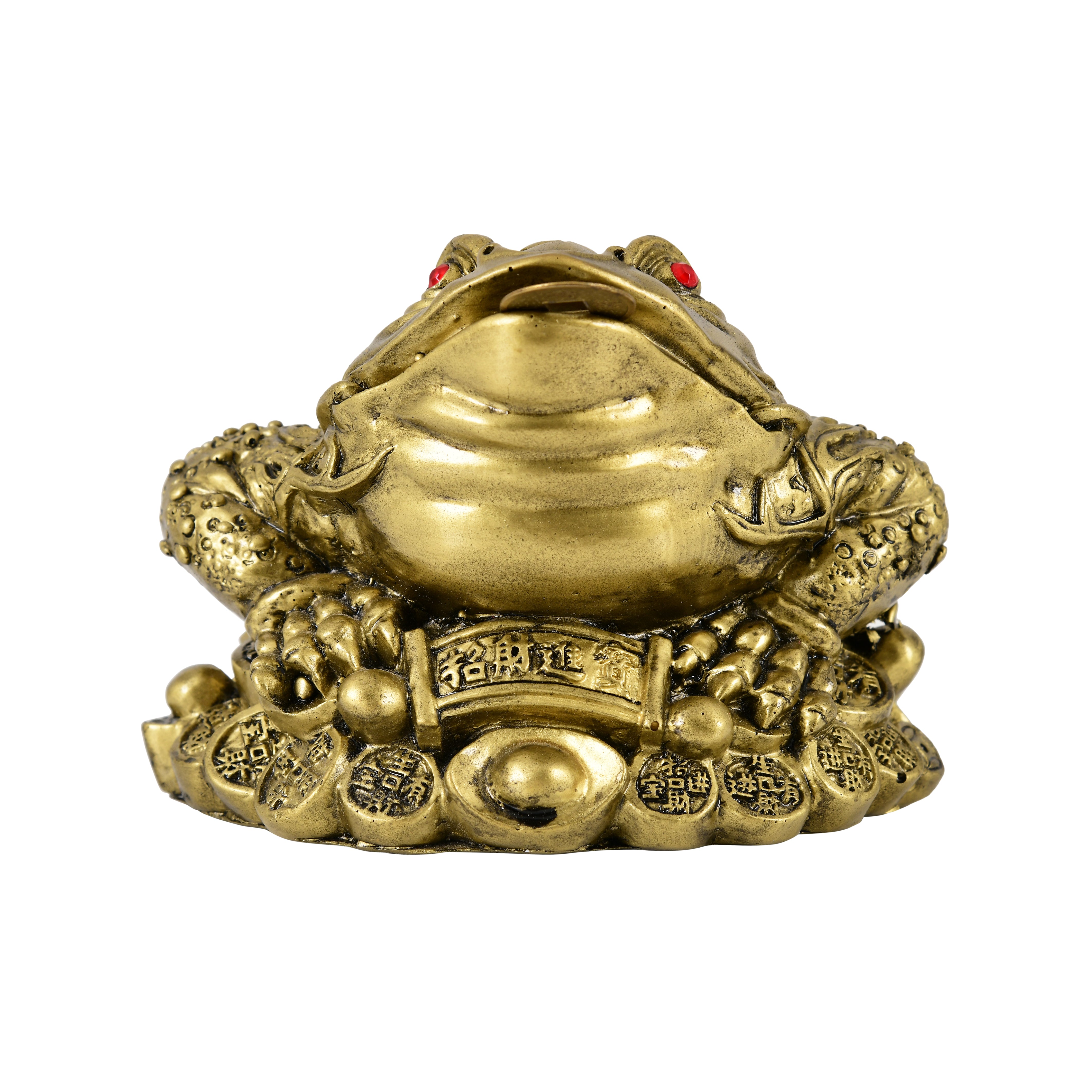 Golden Fortune Frog- For Wealth & prosperity- Big Size