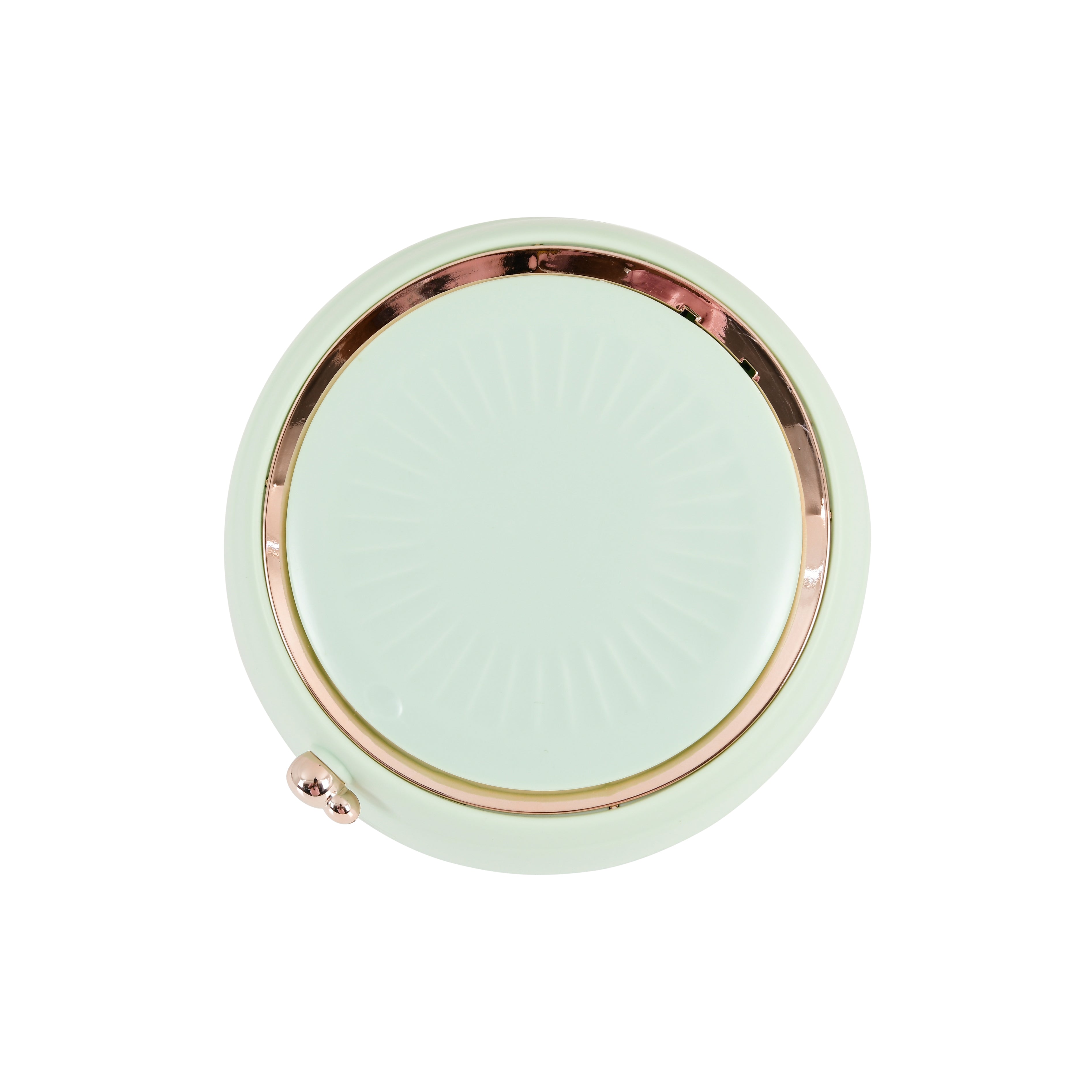 Premium Multi-Purpose Storage Box with Lid (Mint Green with Rose Gold Accents)