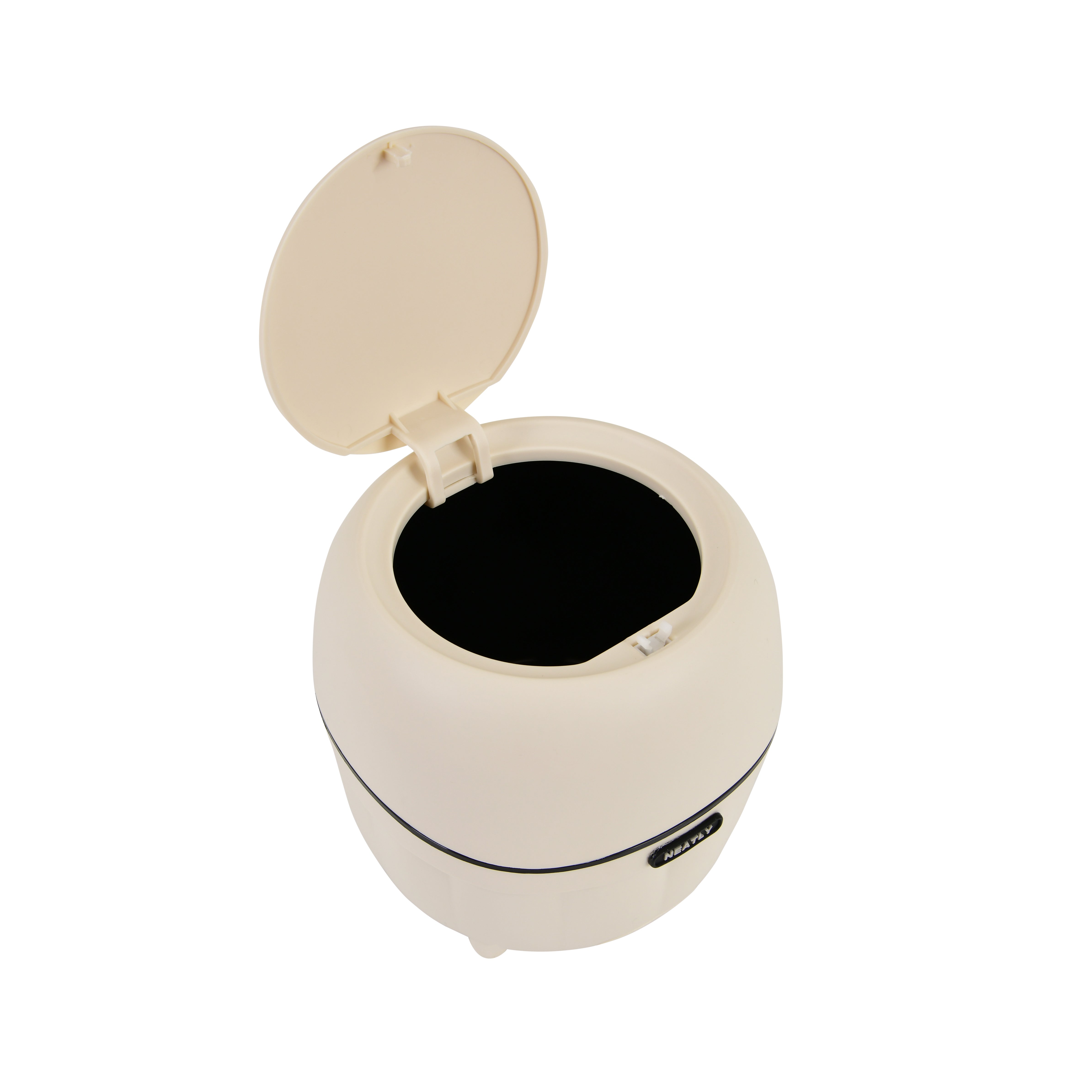 Premium Multi-Purpose Storage Box with Lid (Cream White with Black Accents)