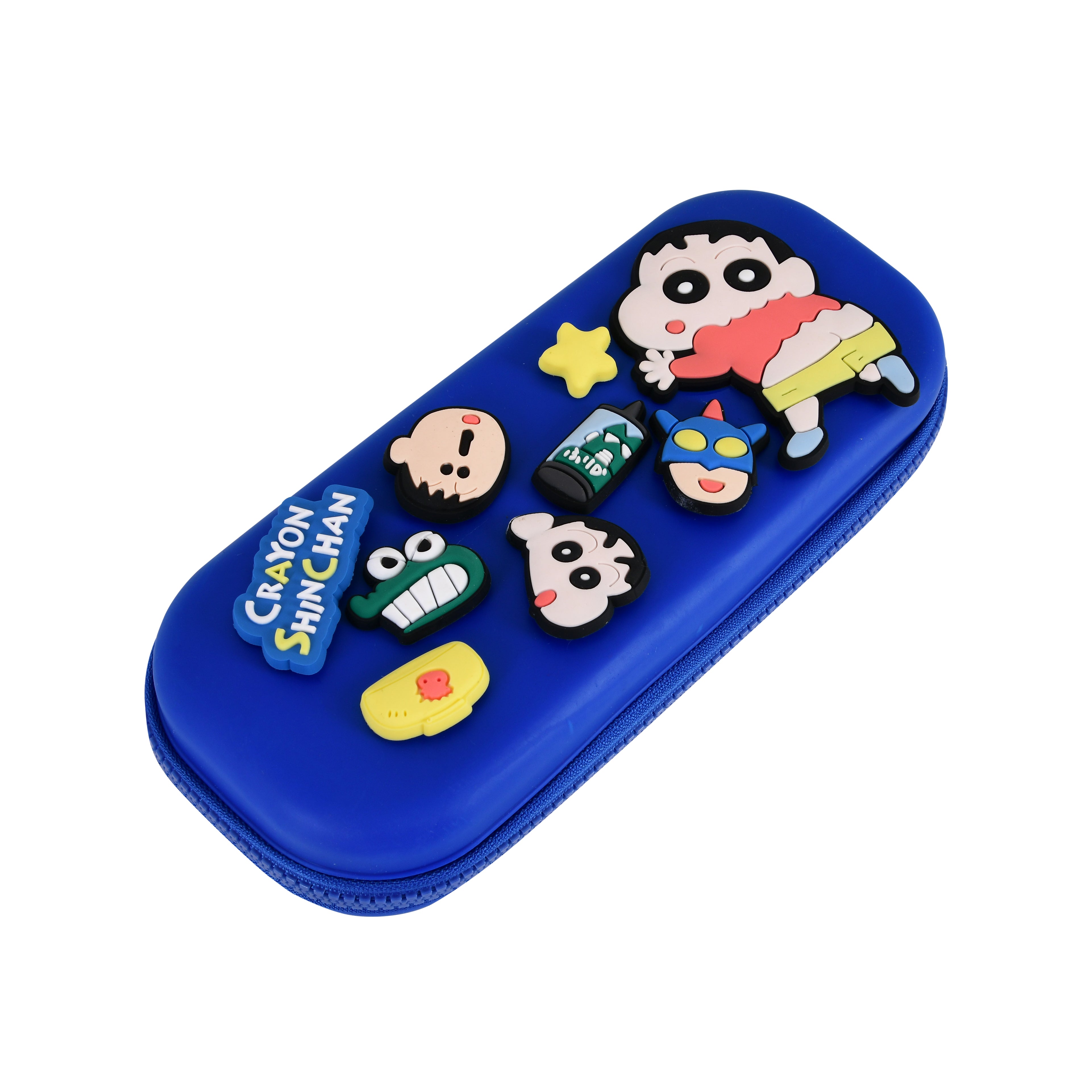 DIY Shinchan-Themed Pencil Box (Dark Blue)