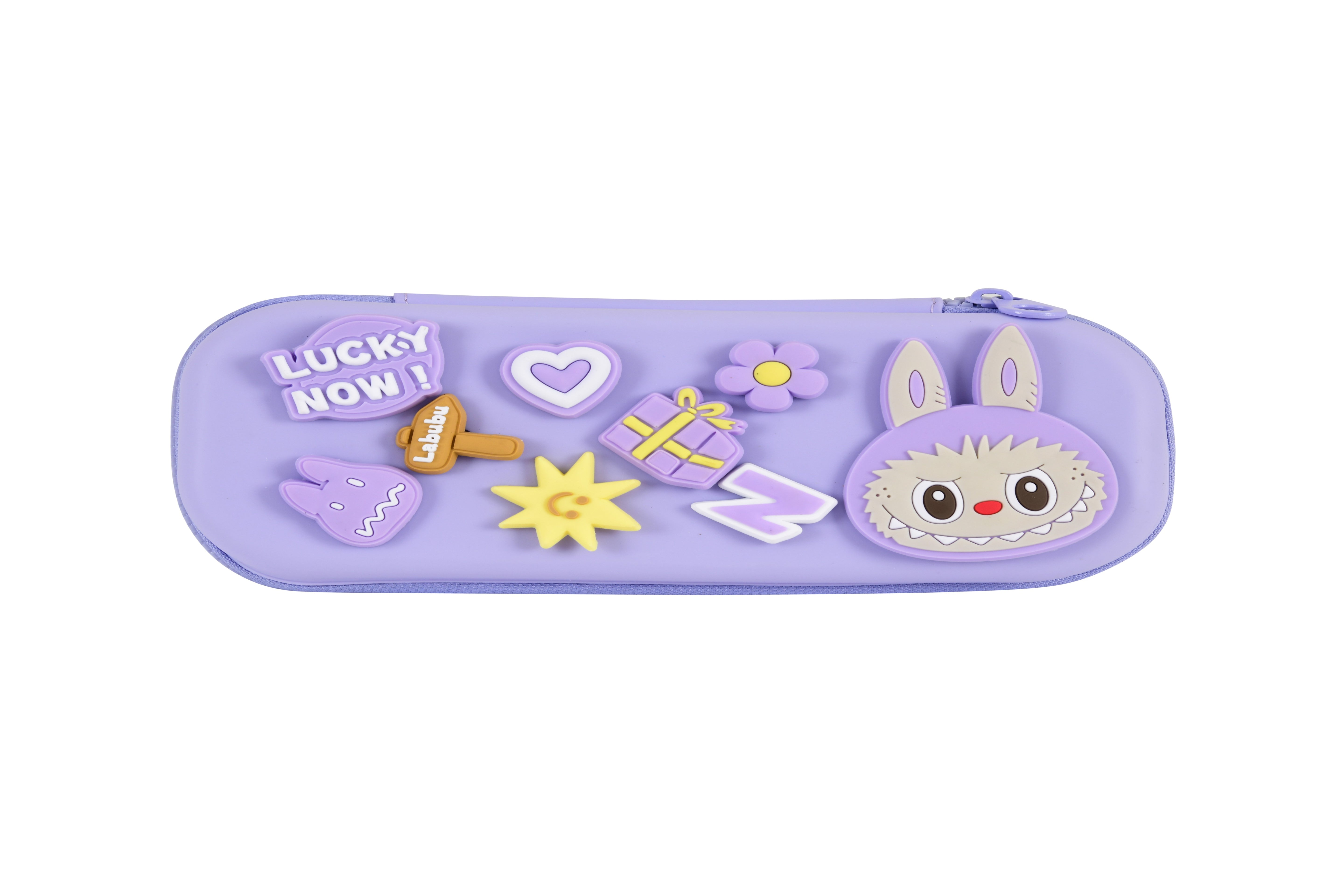 DIY Labubu Themed Small Pencil Box (Purple)