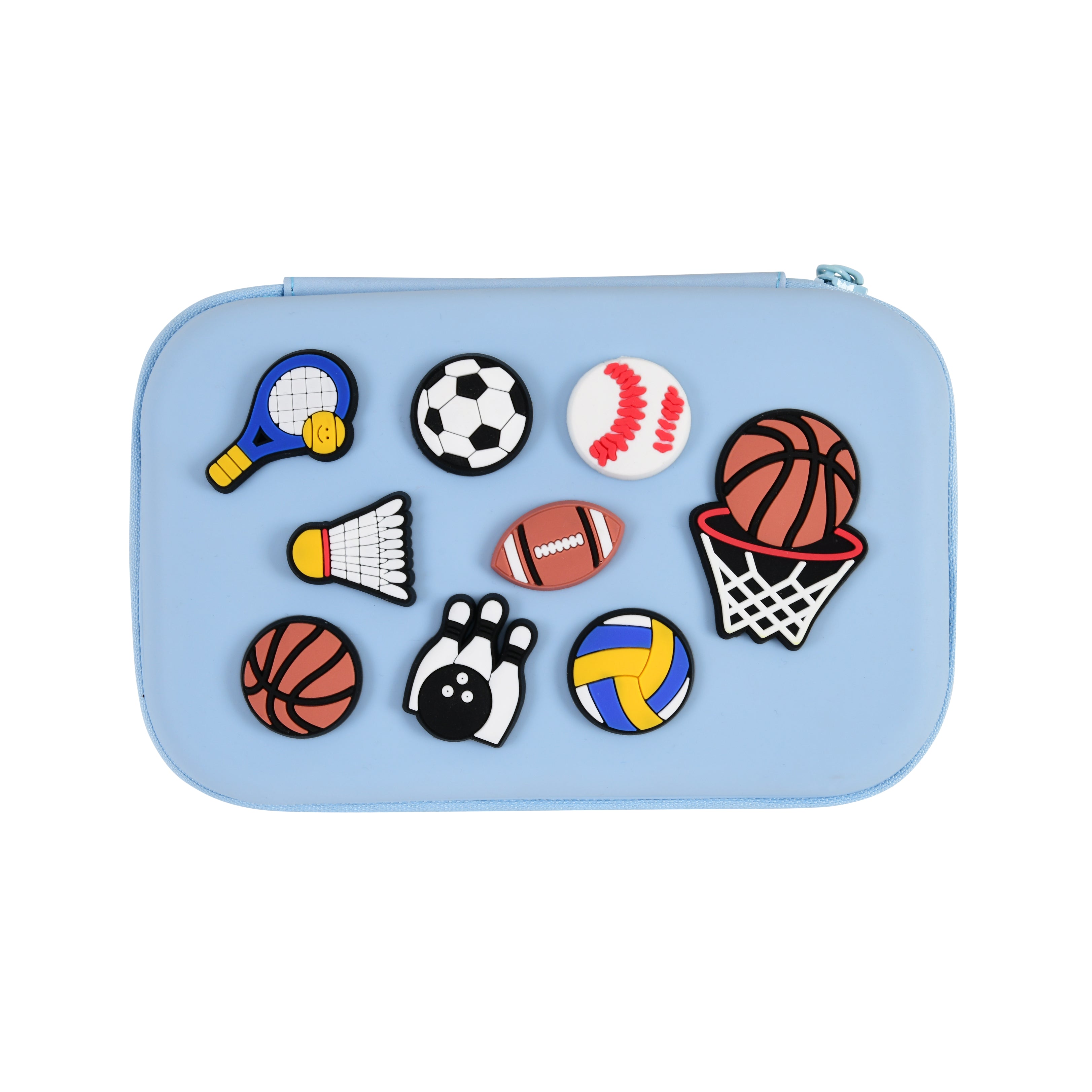 DIY Sports-Themed Pencil Box (Lightblue)