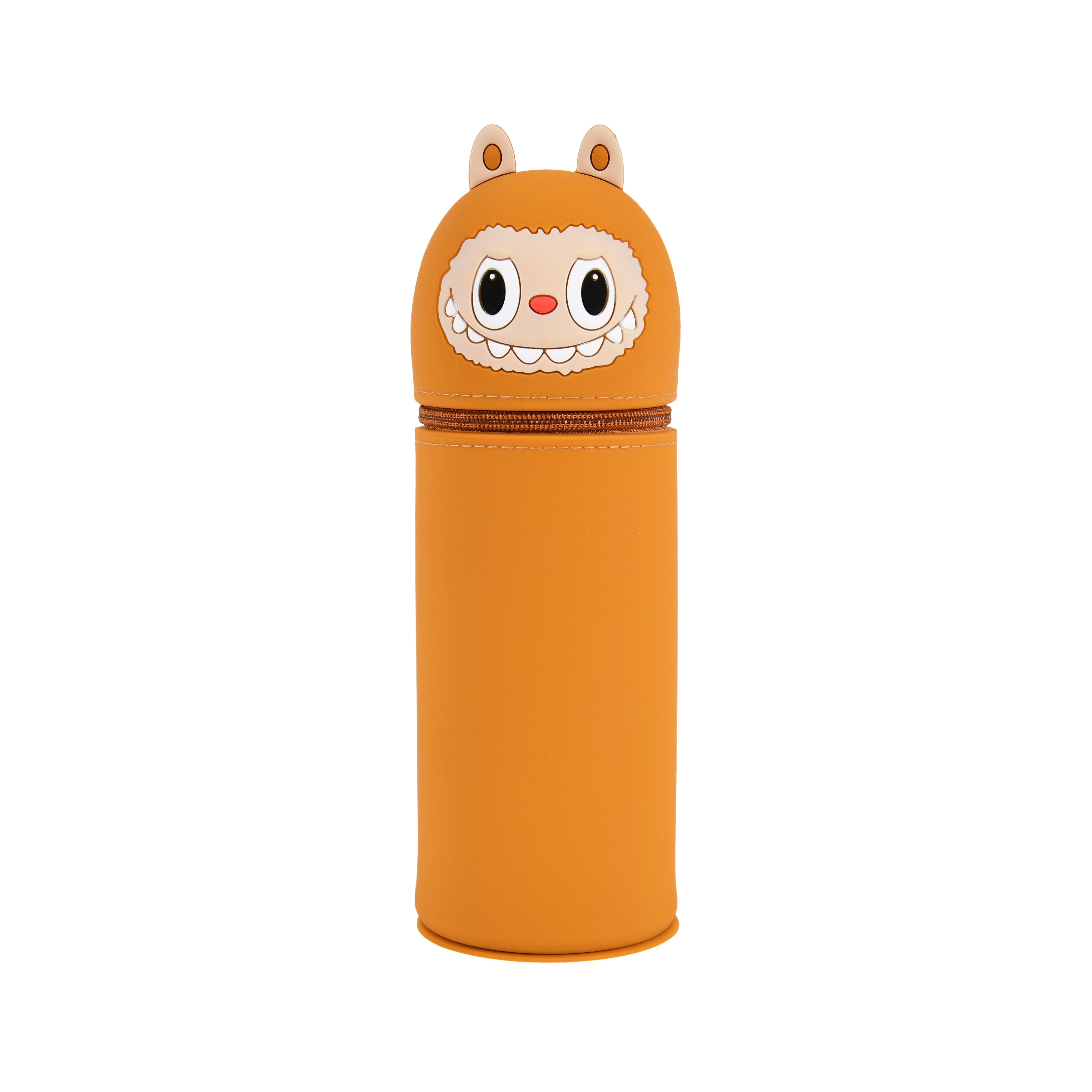 Playful Trendy Labubu Vacuum Sucktion Pen/Pencil Pouch-Orange