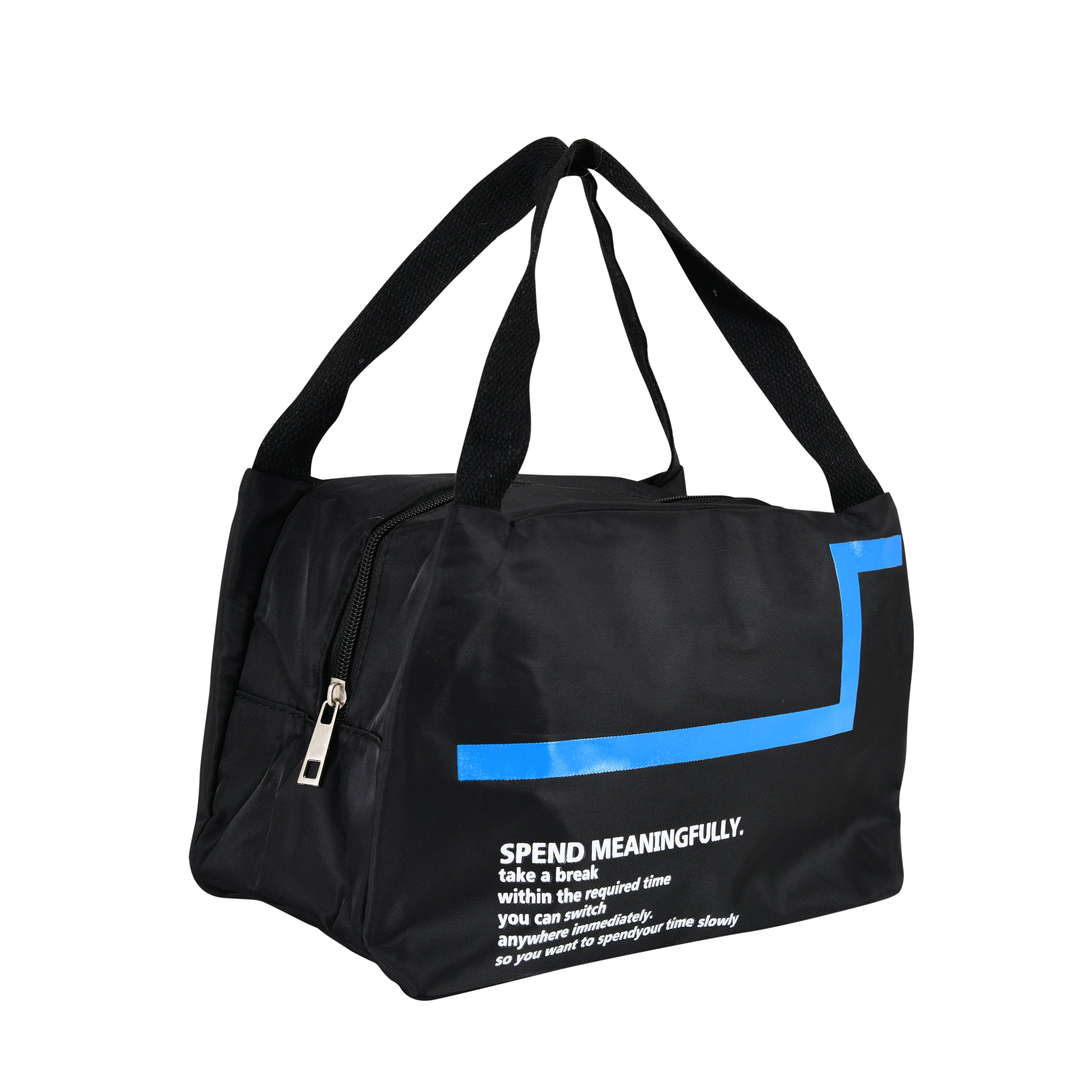 Black Thermal Insulated Lunch Bag