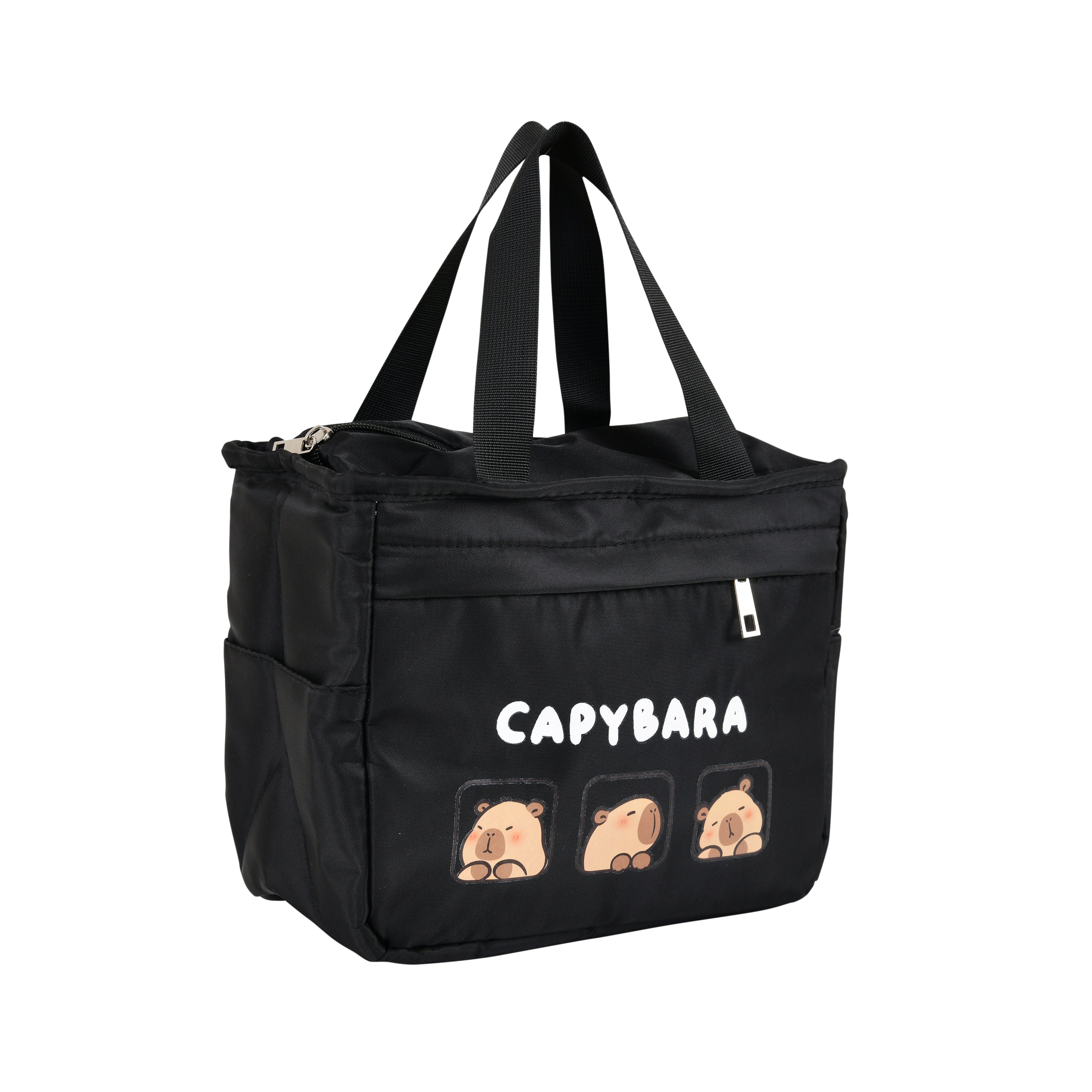 Capybara Lunch BAG- Black -thermal Insulated
