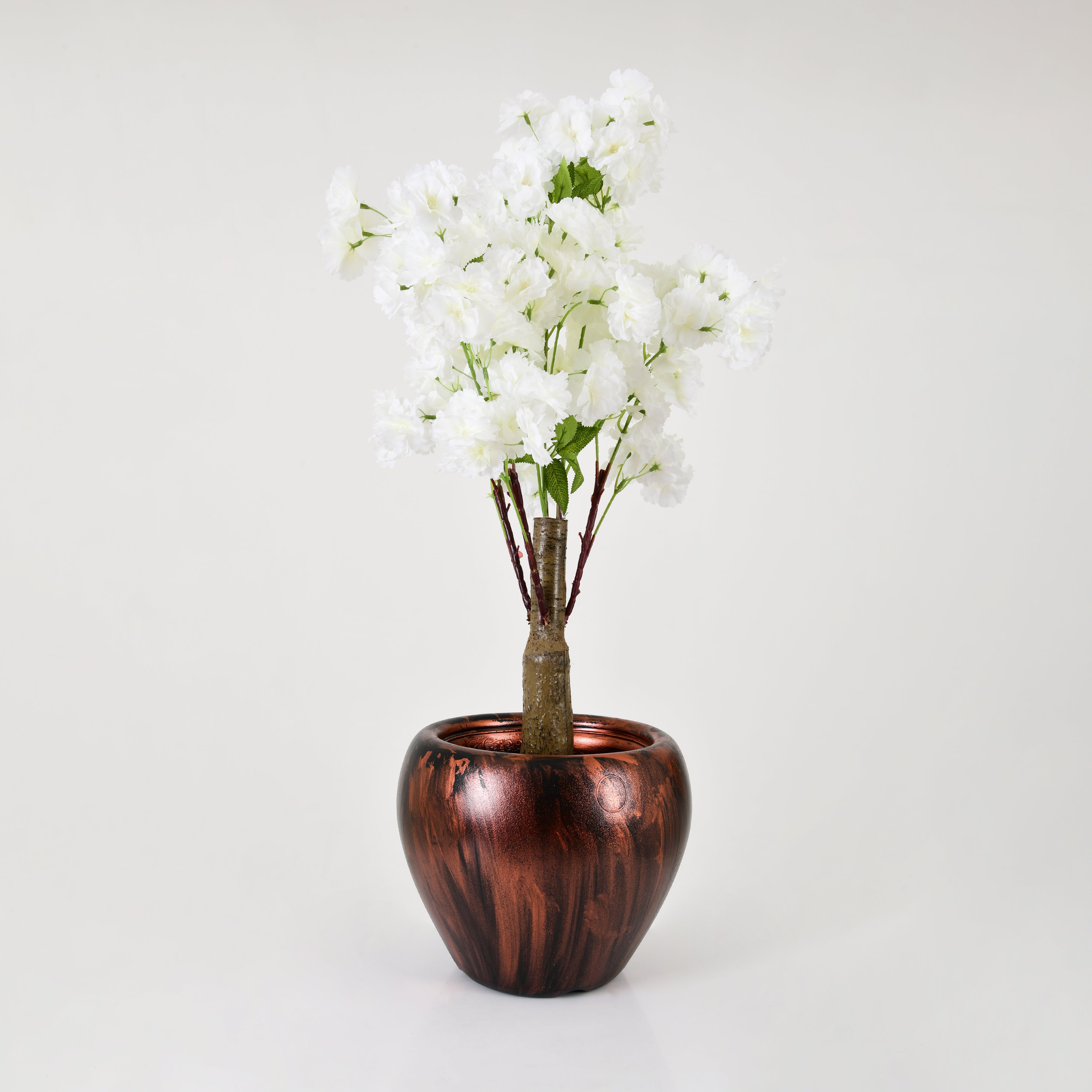 Artificial Planter-Cherry Blossom White