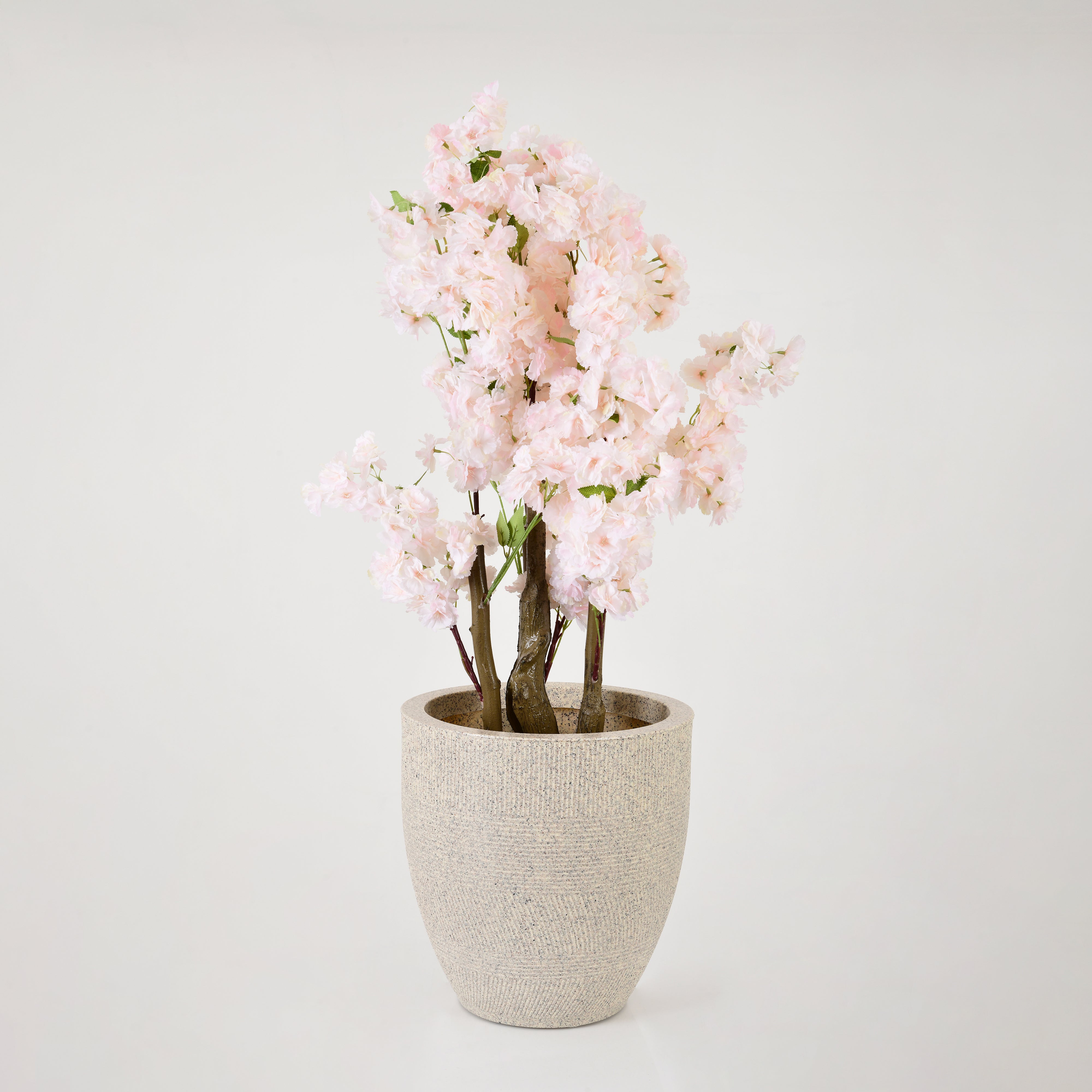 Artificial Planter-Cherry Blossom - Big Planter (Champagne Color)