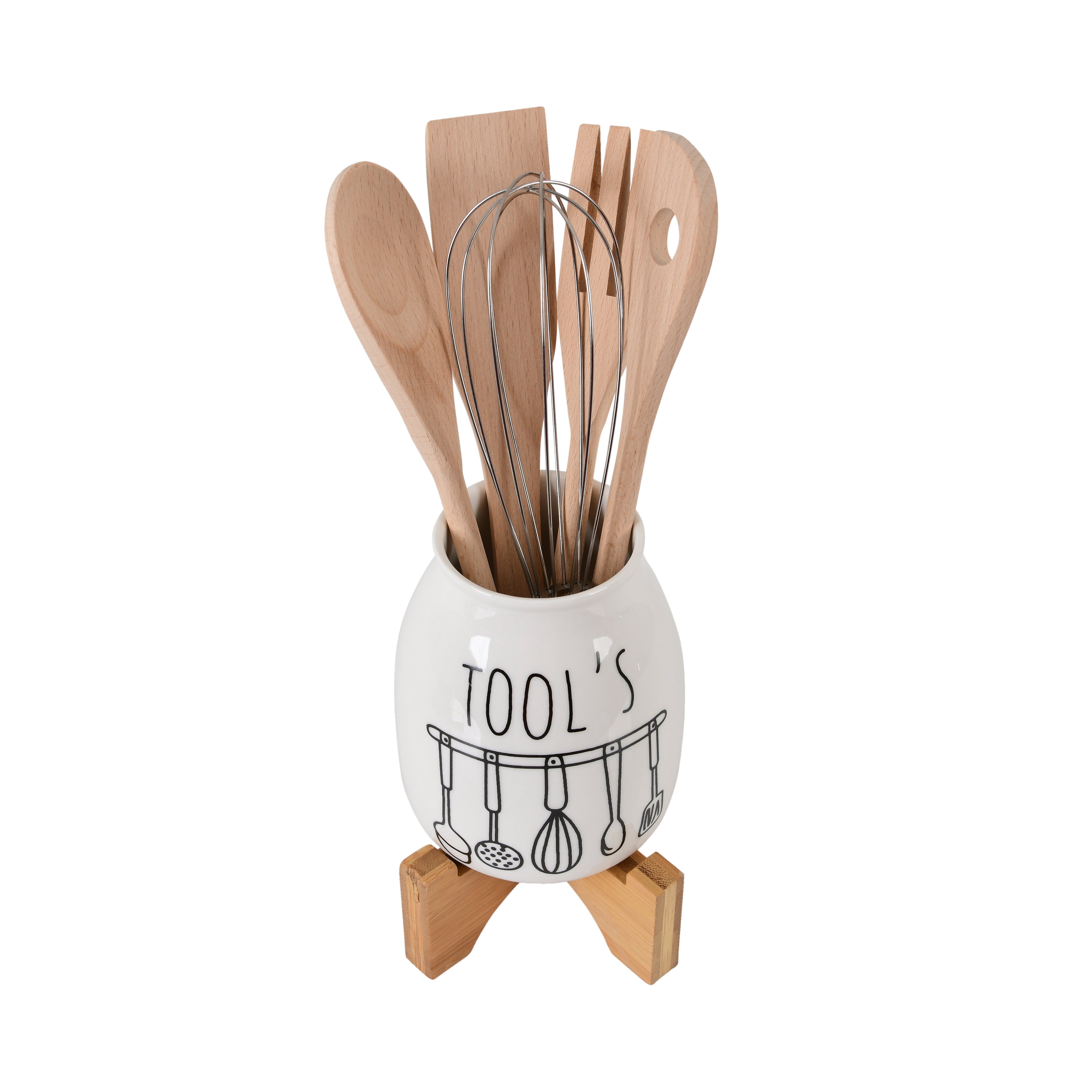 Ceramic kitchen tool holder set (Tools)