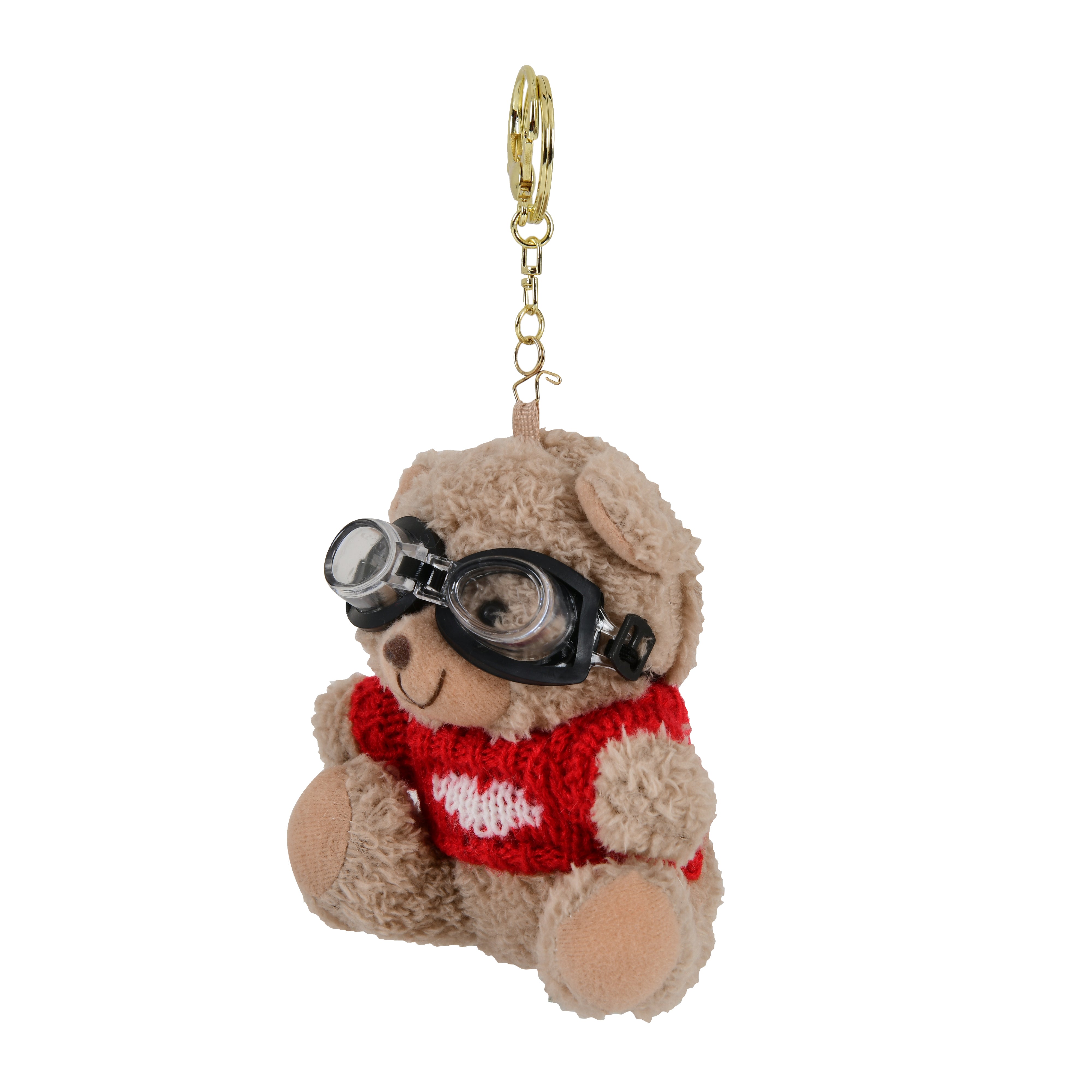 Sunglasses Teddy Keychain (Red)