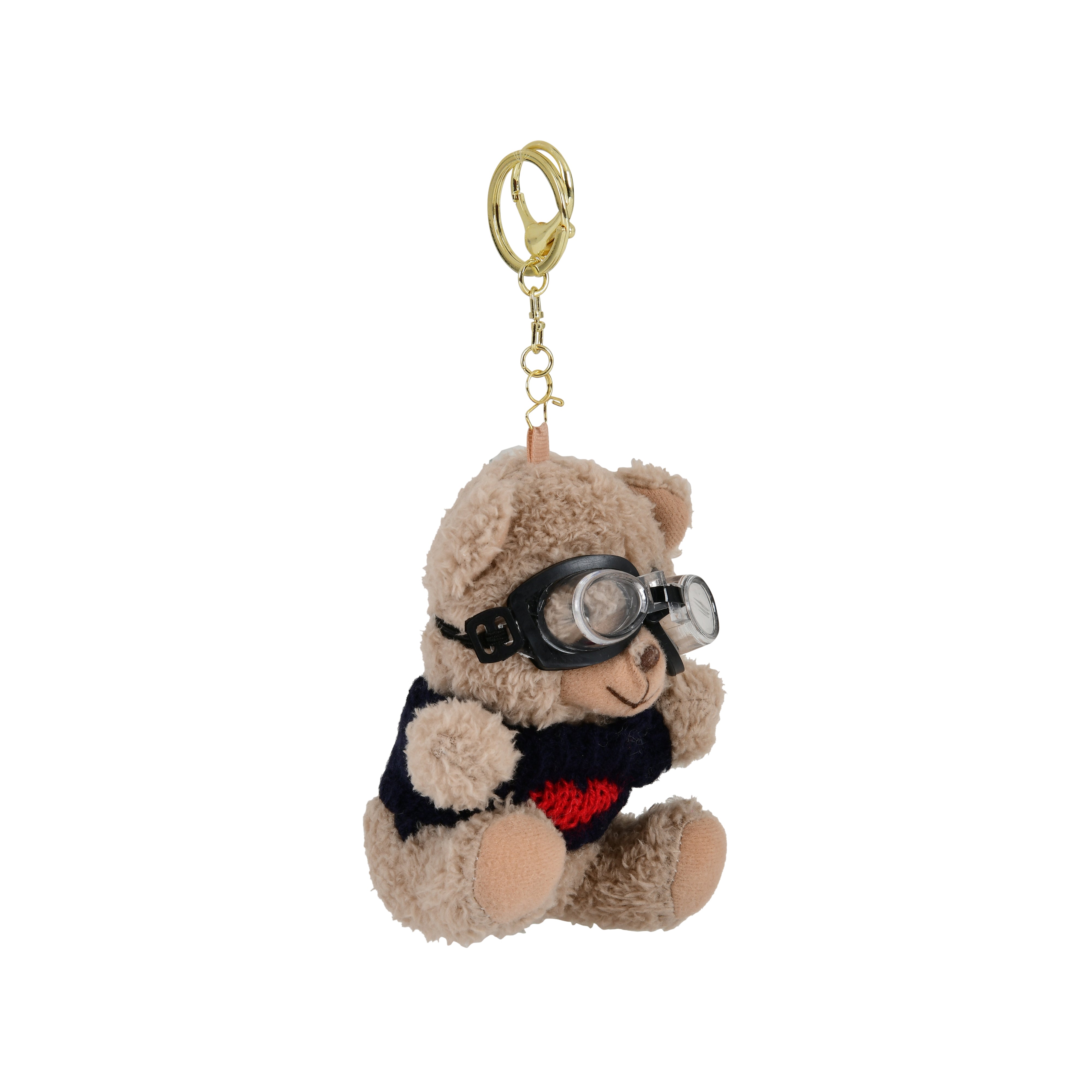 Sunglasses Teddy Keychain (Black Sweater)