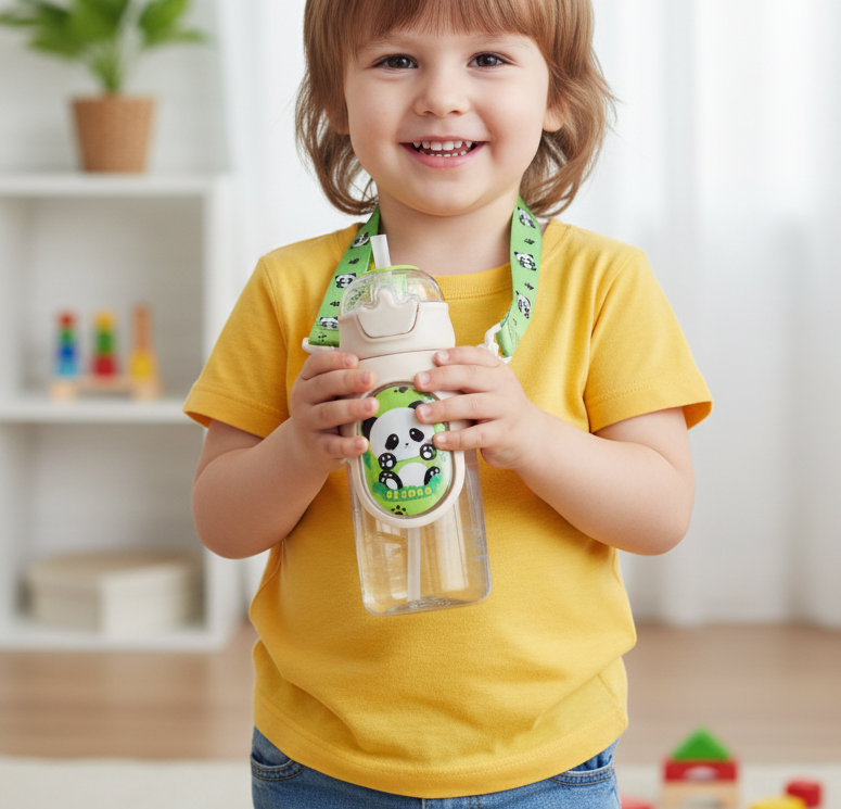 Puppy Kids Water Bottle- 450 ml (White)