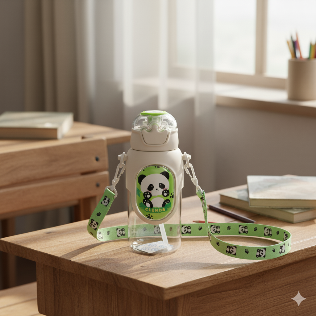 Puppy Kids Water Bottle- 450 ml (White)