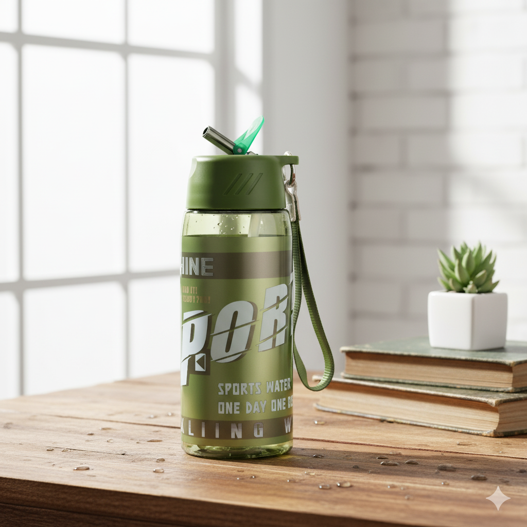 Sports Water Bottle (Green)