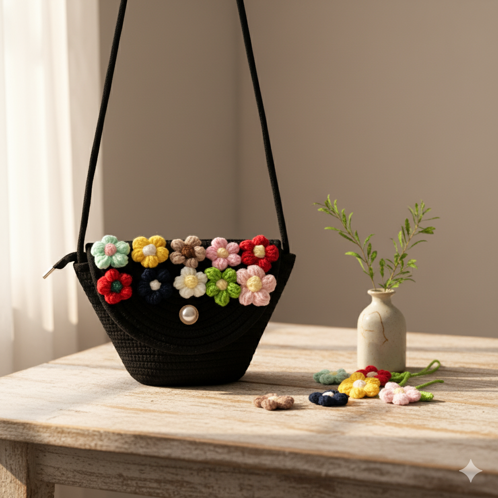 Mini Tote Bag (Black)