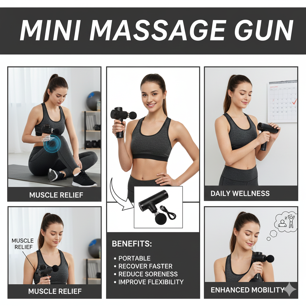 Mini Impact Massager KH-550 (Black)