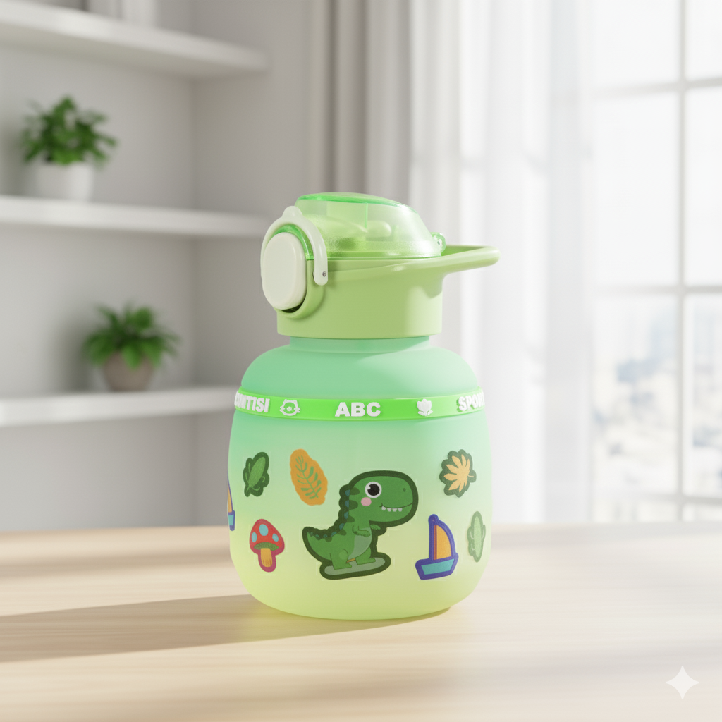 Kids DIY Bottle- 600 ml (Green Yellow)