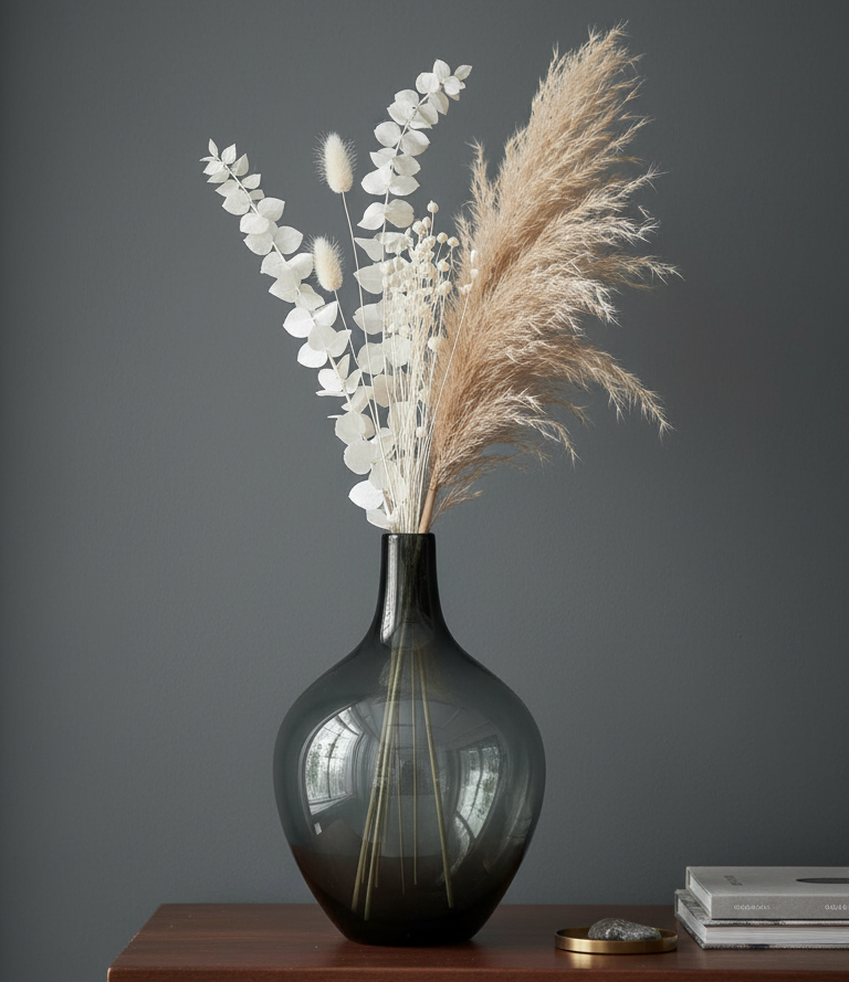 Pear-Shaped Glass Vase