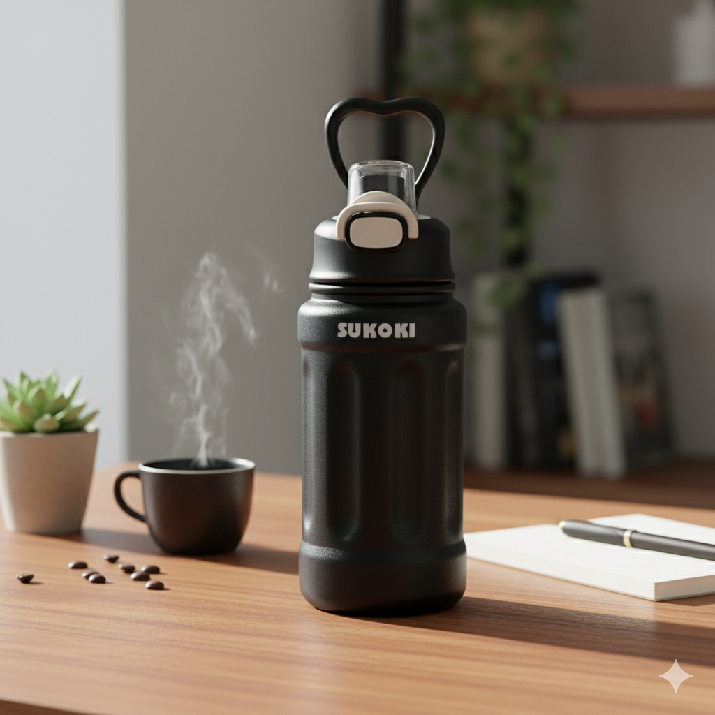 Water Bottle - 800 ml (Black)