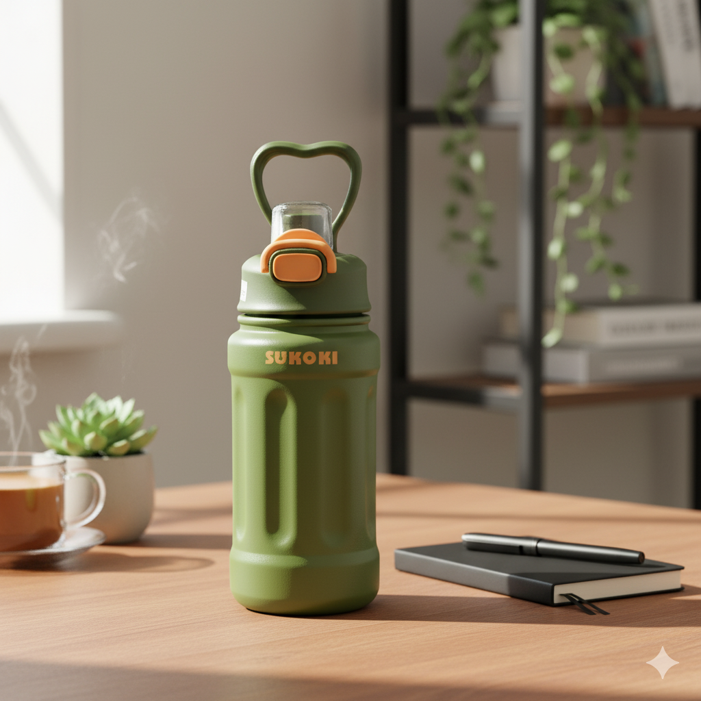 Water Bottle - 800 ml (Olive Green)