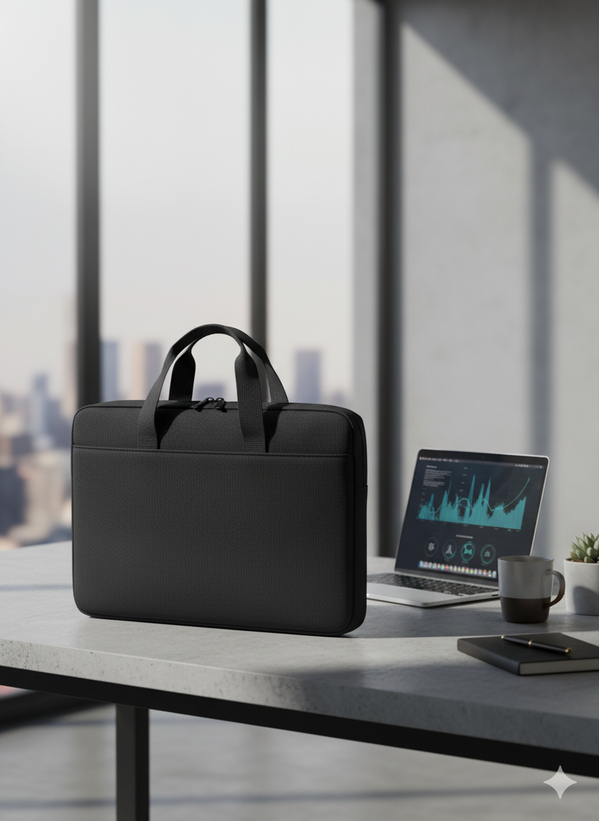Classic Laptop Bag – Black