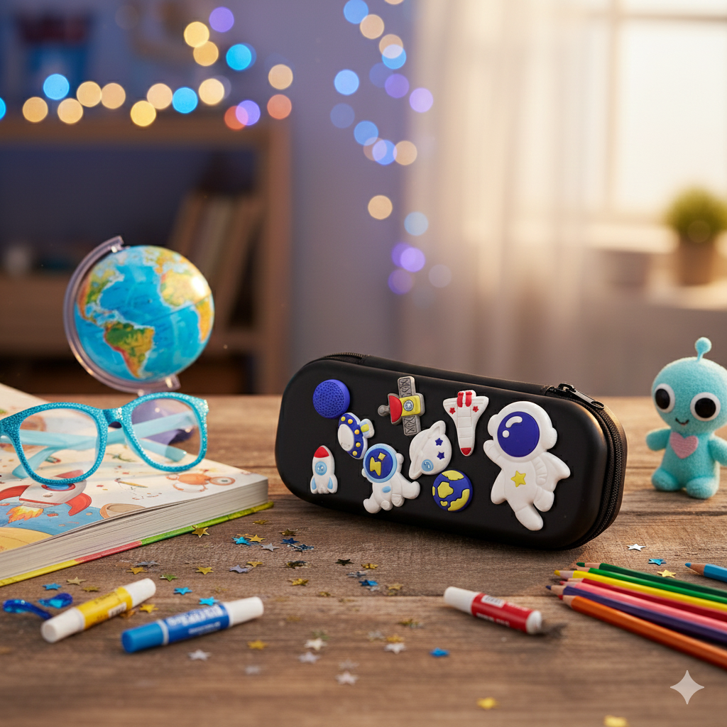 DIY Space-Themed Pencil Box in (Black)