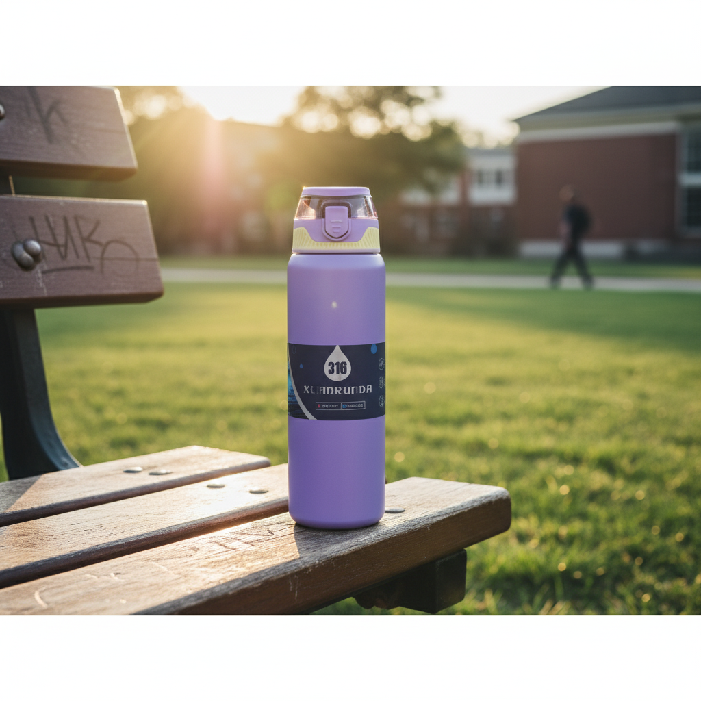 Insulated Sipper Bottle – 1L (Purple)