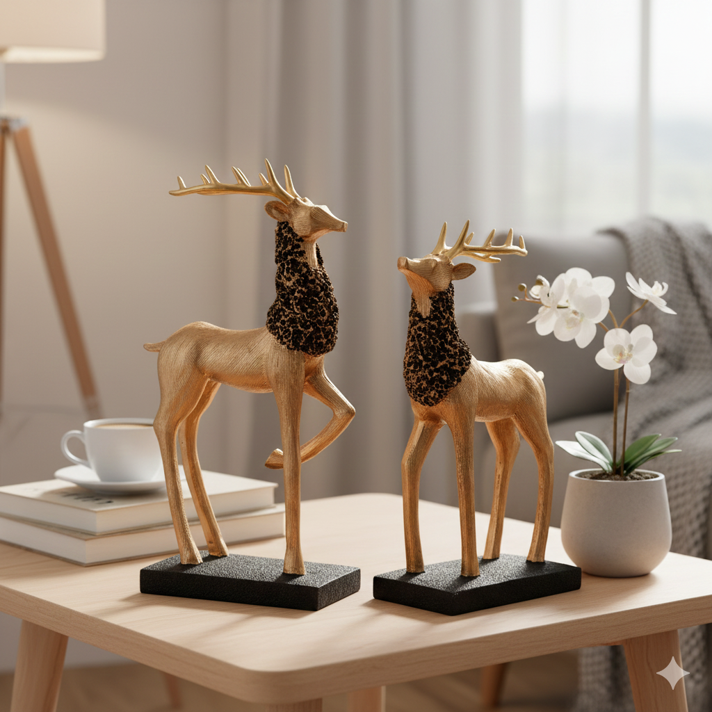 Majestic Horse Figurines – Polyresin Decorative Showpiece Set of 2