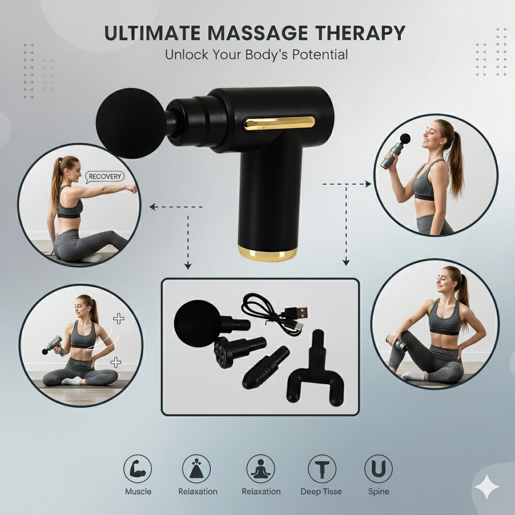 Multipurpose Impact Massager (Black)