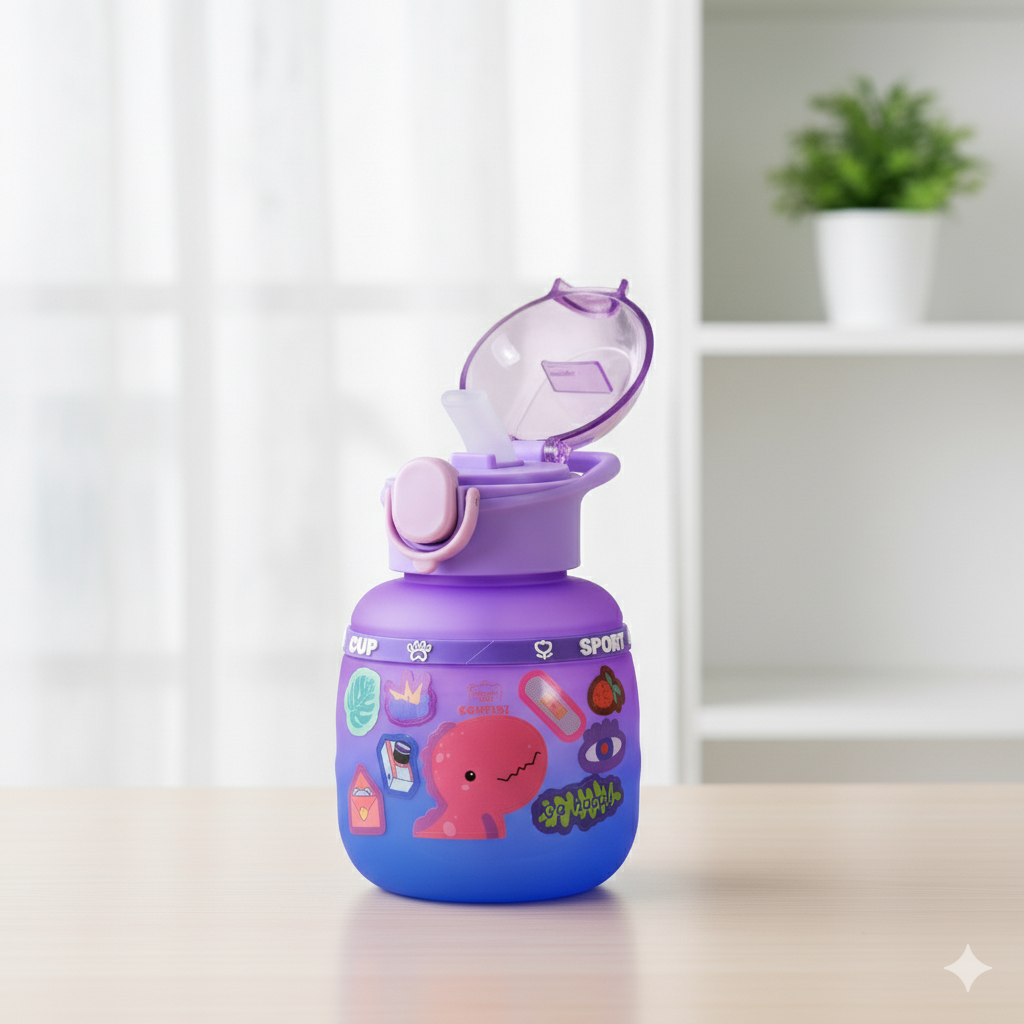Kids DIY Bottle- 600 ml (Purple Blue)