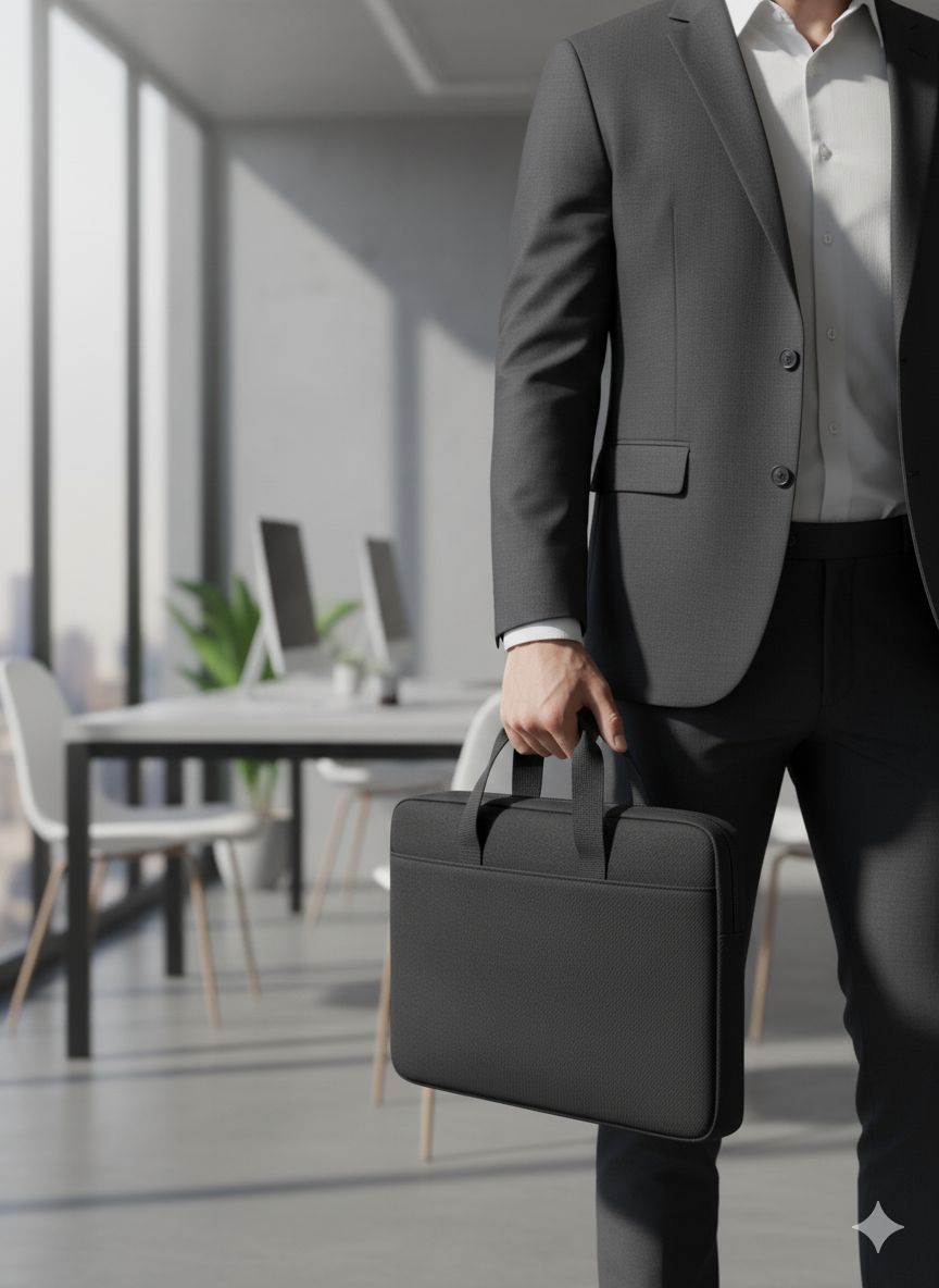 Classic Laptop Bag – Black