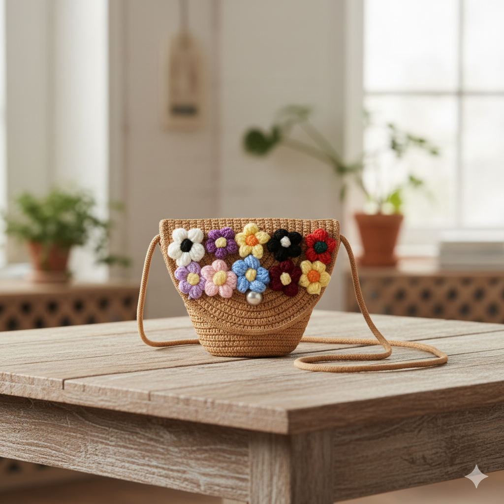 Mini Tote Bag (Brown)