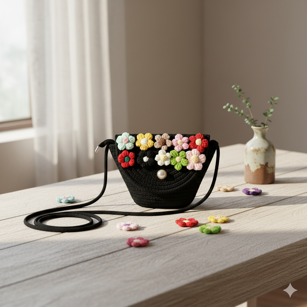 Mini Tote Bag (Black)