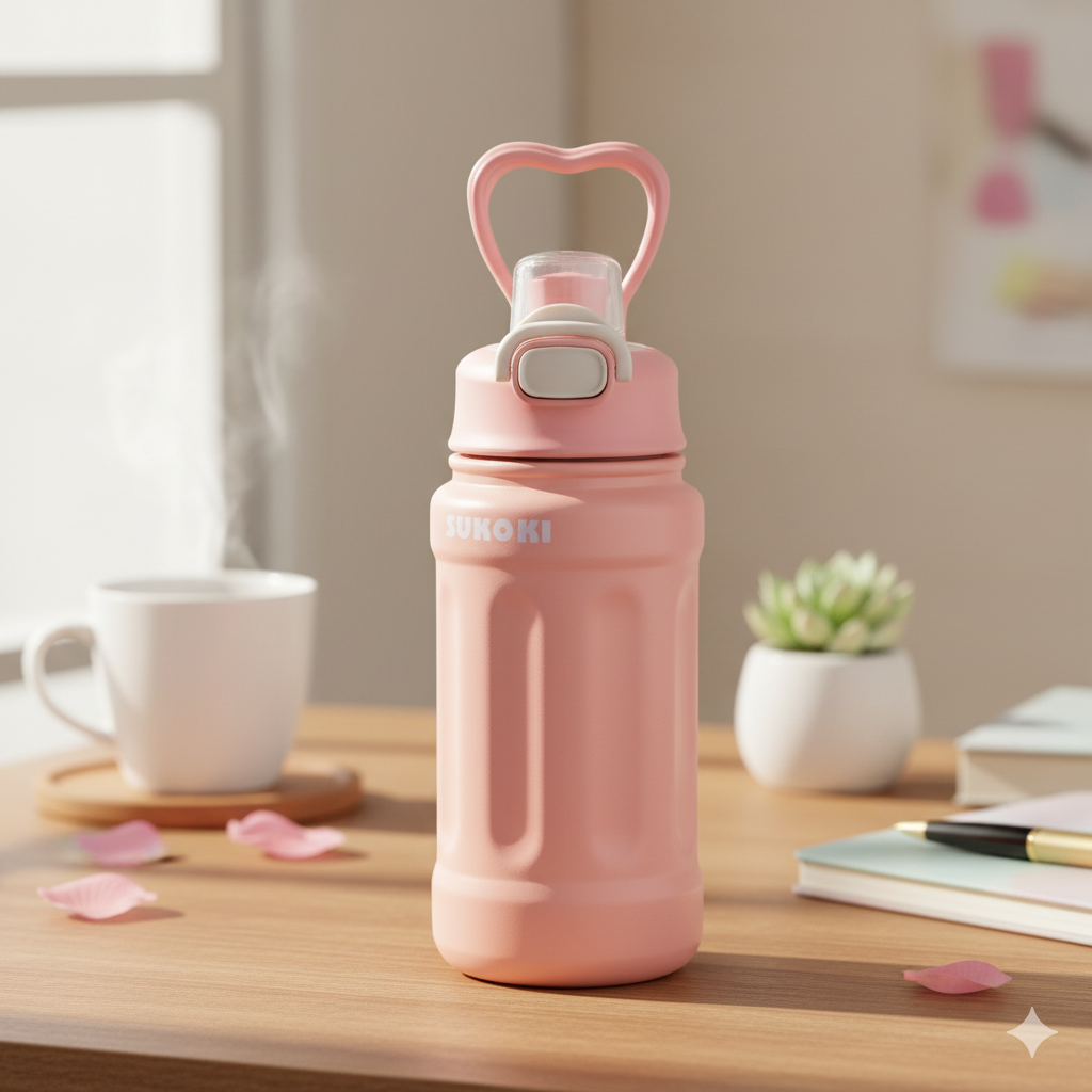Water Bottle - 800ml (Pink)