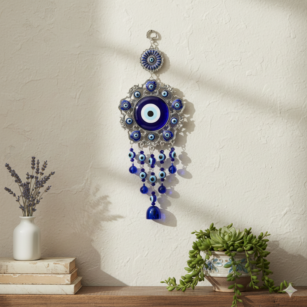Evil Eye Wall Hanging with Bell