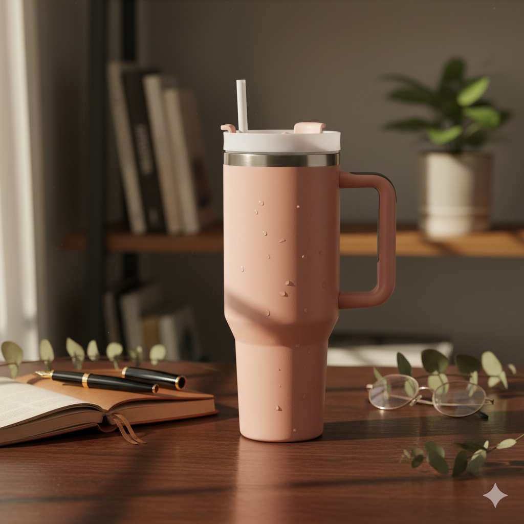 Stainless Steel Drink Bottle With Handle For Travel Leakproof Insulated- 1200ml