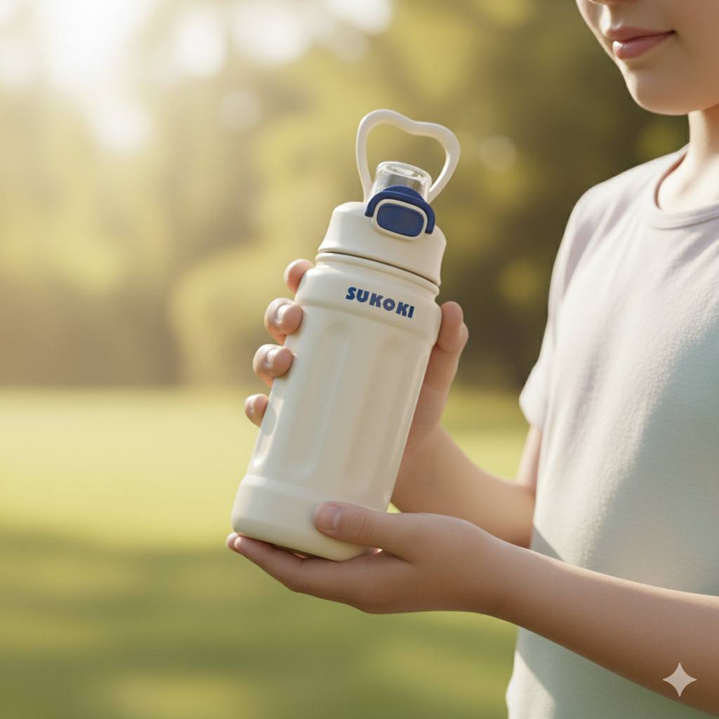 Water Bottle - 800 ml (White)