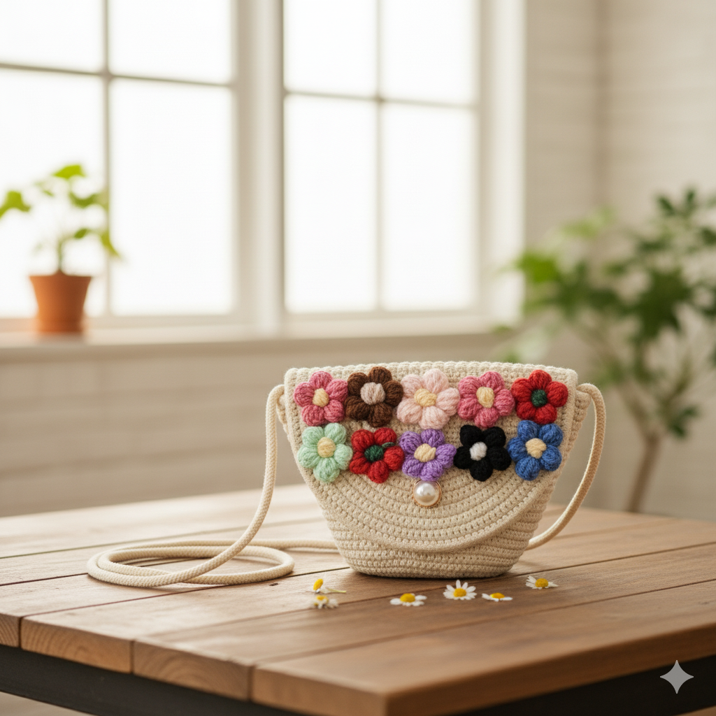 Mini Tote Bag (Cream)